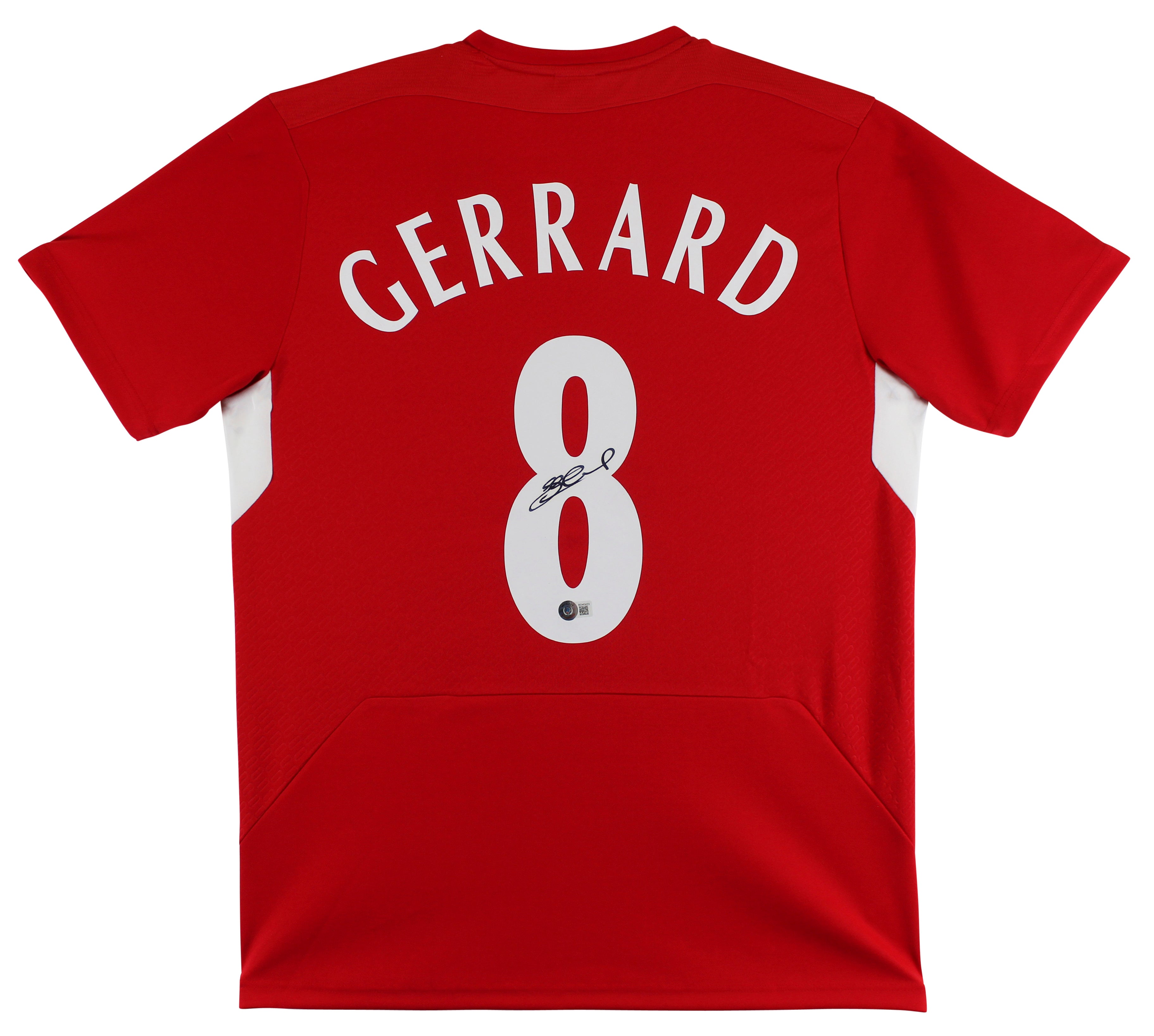 Liverpool FC Steven Gerrard Signed Red 2005 Home UCL Final Edition Jersey BAS
