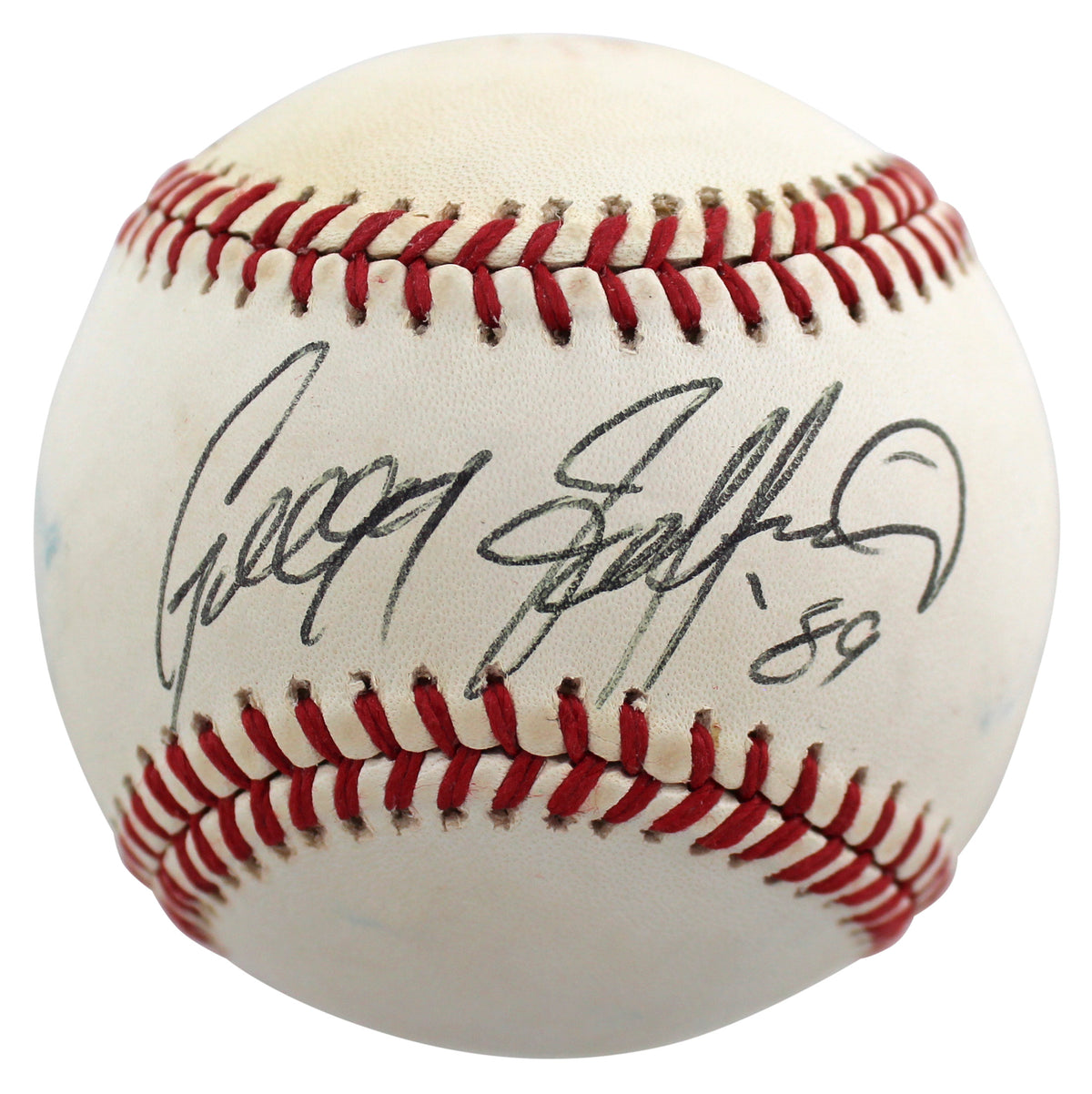 Mets Gregg Jefferies Authentic Signed Giamatti Onl Baseball BAS #X71551