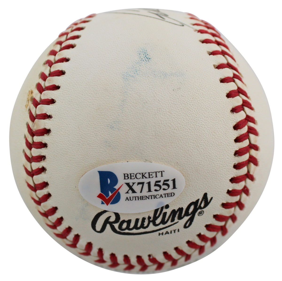 Mets Gregg Jefferies Authentic Signed Giamatti Onl Baseball BAS #X71551