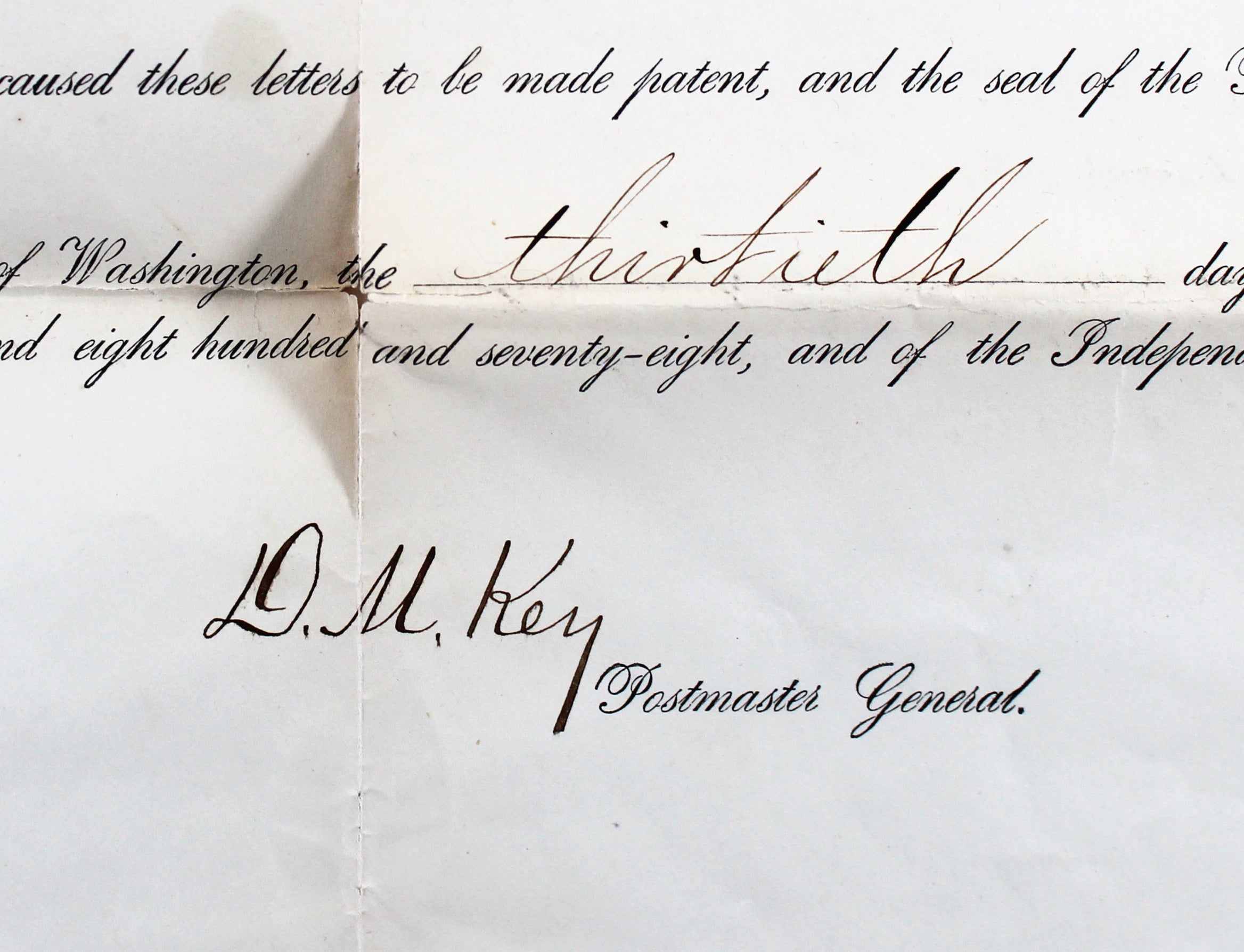 Rutherford B. Hayes Authentic Signed 14x17 1878 Postmaster Appointment BAS