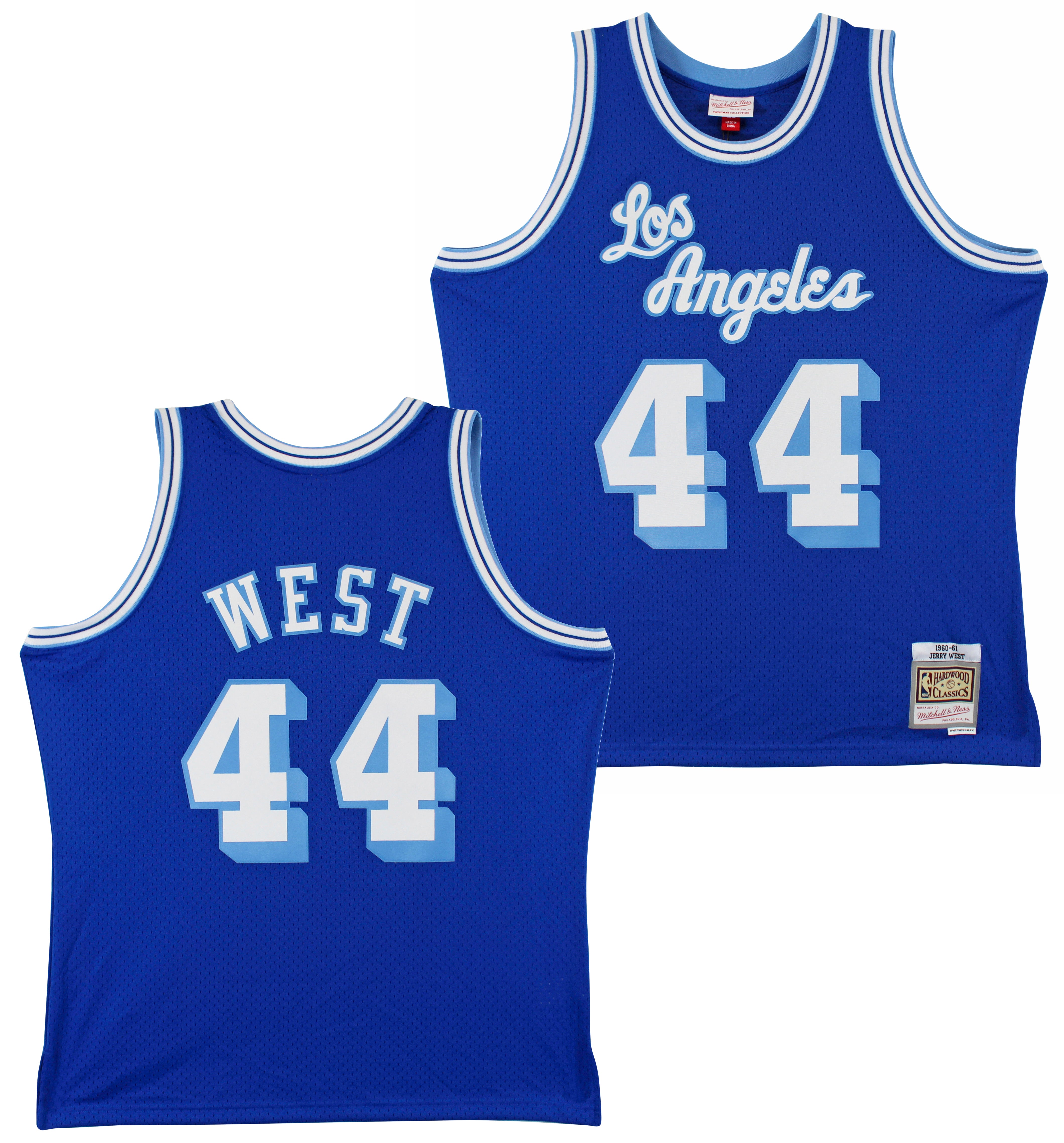 Lakers Jerry West Blue 1960-61 Mitchell & Ness HWC Swingman Jersey Un-signed