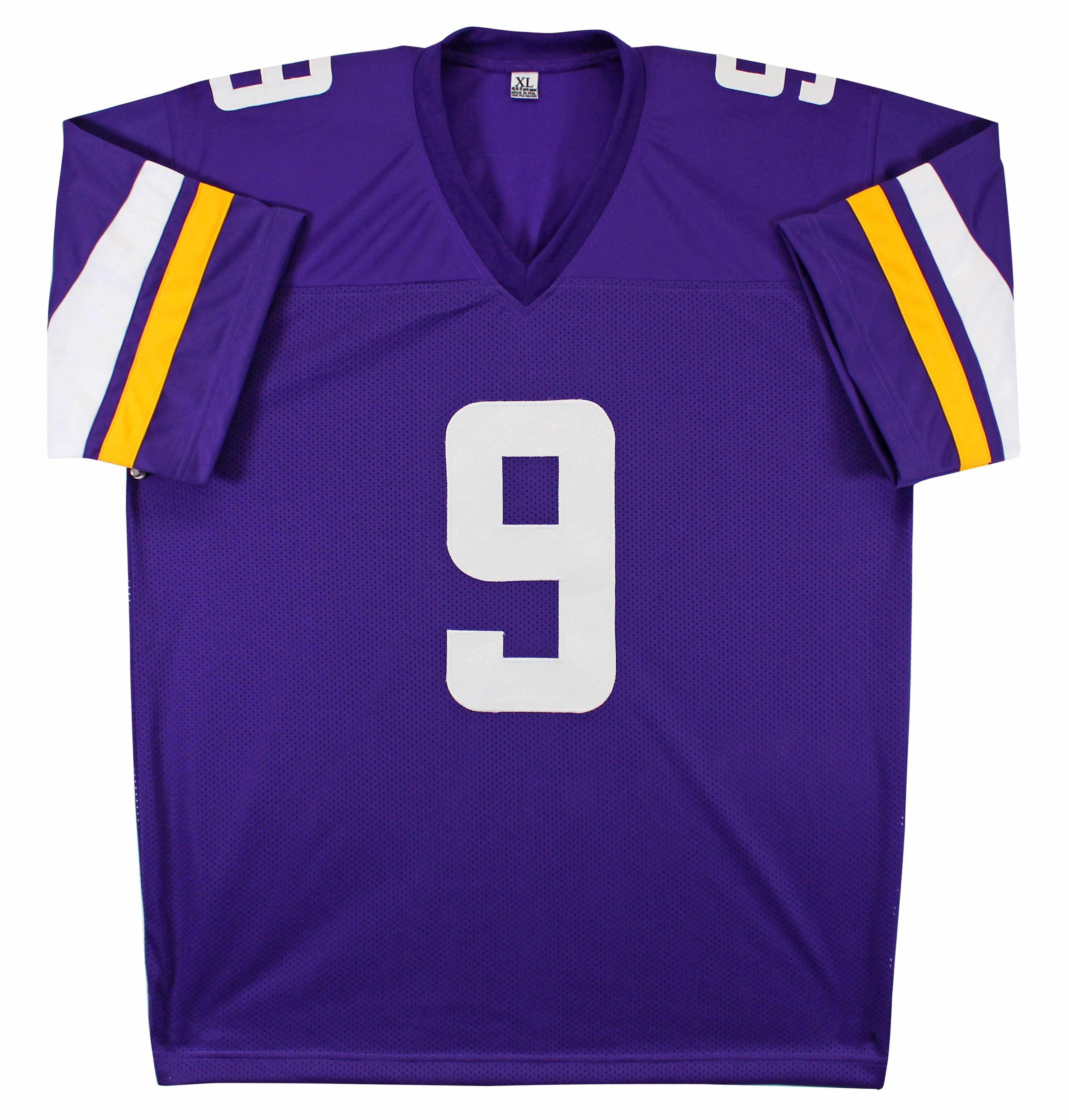 J.J. McCarthy Authentic Signed Purple Pro Style Jersey BAS Witnessed