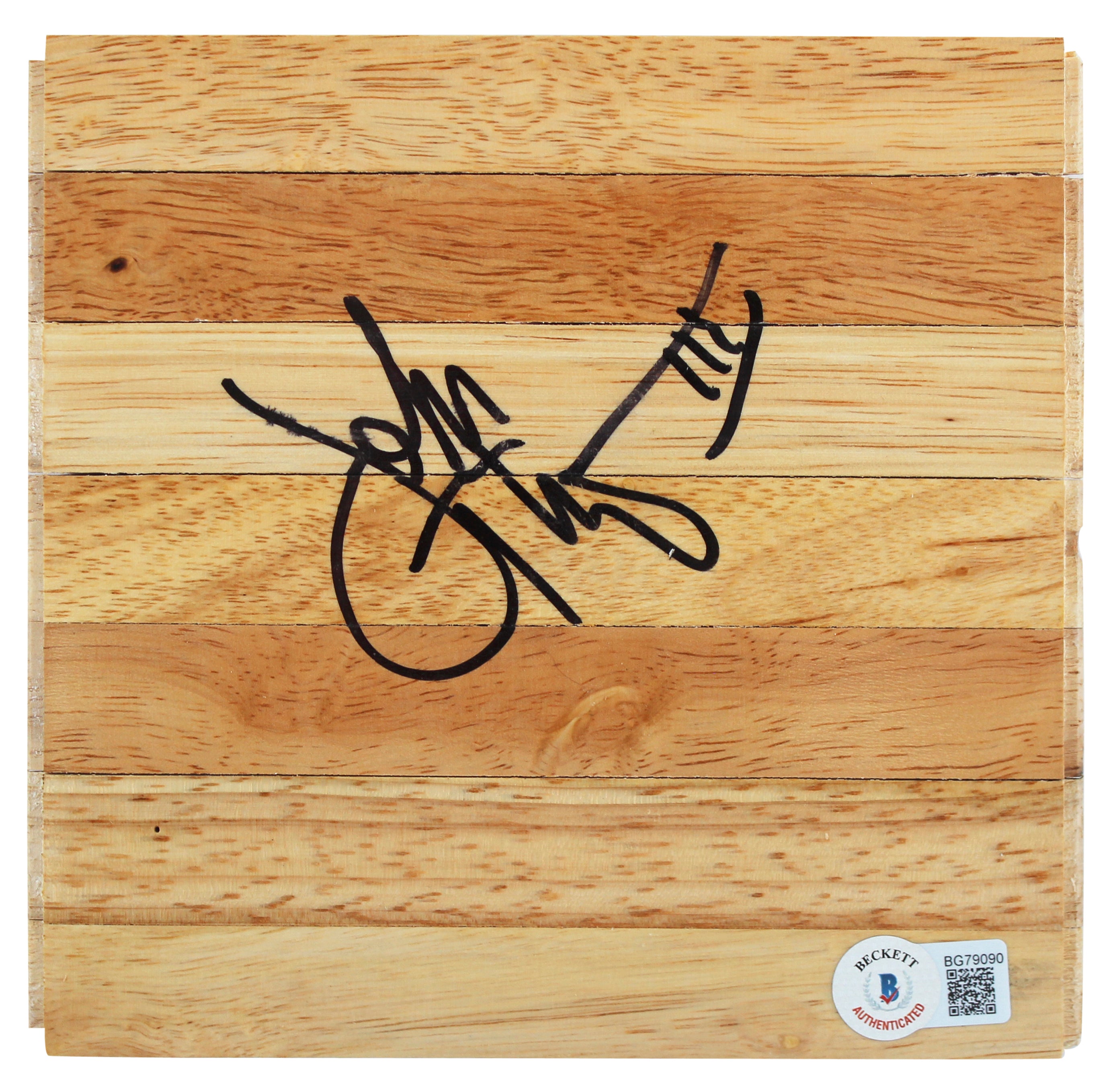 Georgetown John Thompson III Authentic Signed 6x6 Floorboard BAS #BG79090