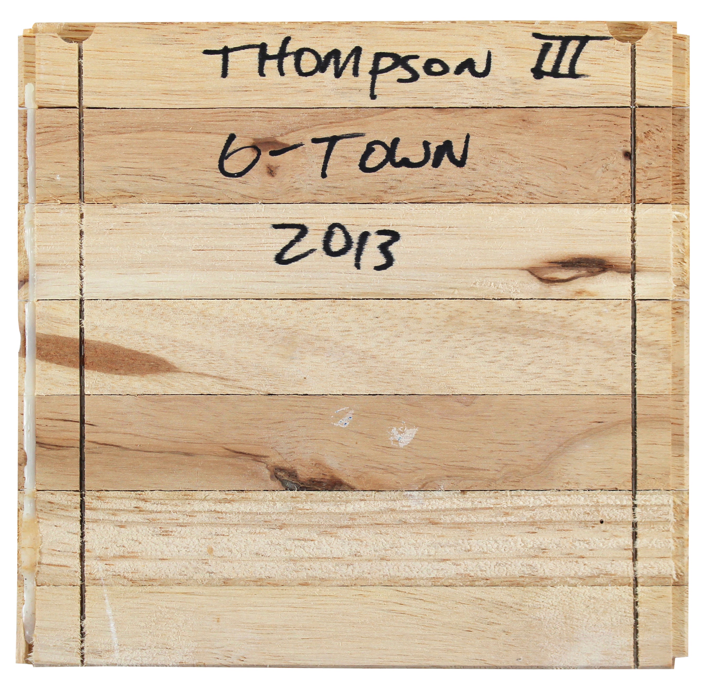 Georgetown John Thompson III Authentic Signed 6x6 Floorboard BAS #BG79090