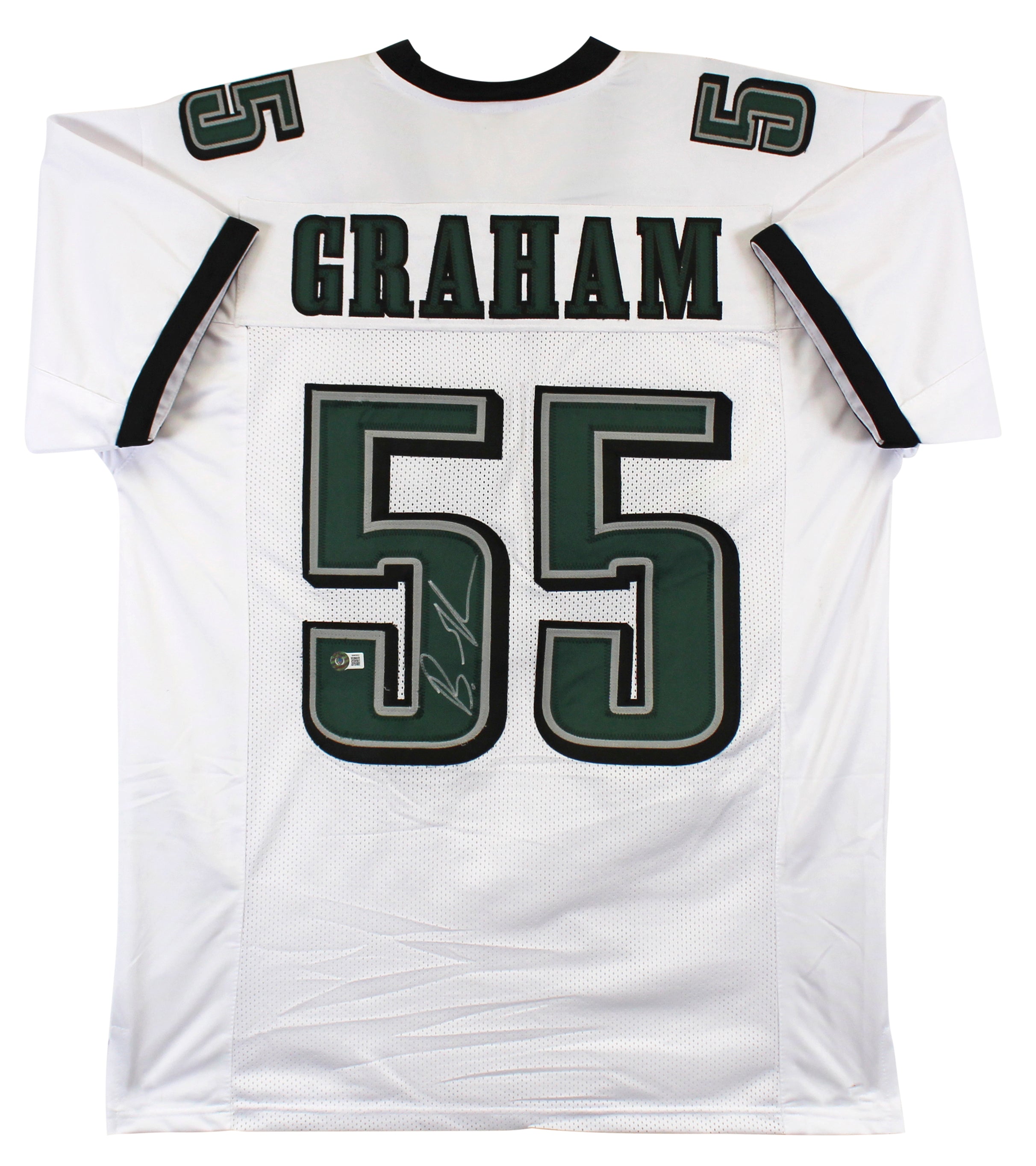 Brandon Graham Authentic Signed White Pro Style Jersey BAS Witnessed