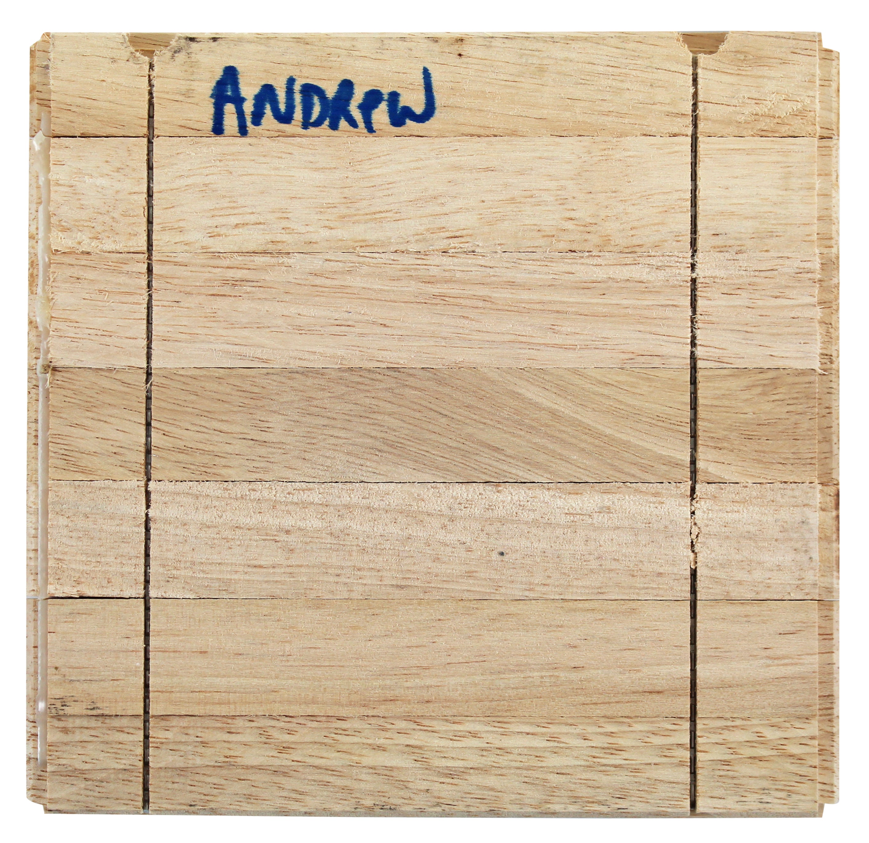 Warriors Andrew Wiggins Authentic Signed 6x6 Floorboard Autographed BAS #BG79075