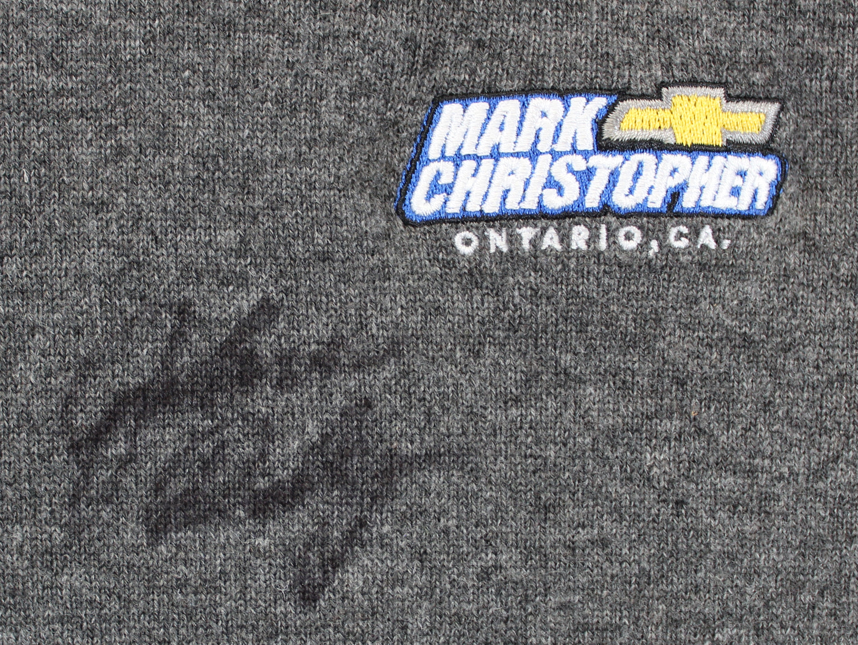 John Daly Signed Match Worn Dark Gray Johnstons of Elgin Cashmere Sweater BAS 2