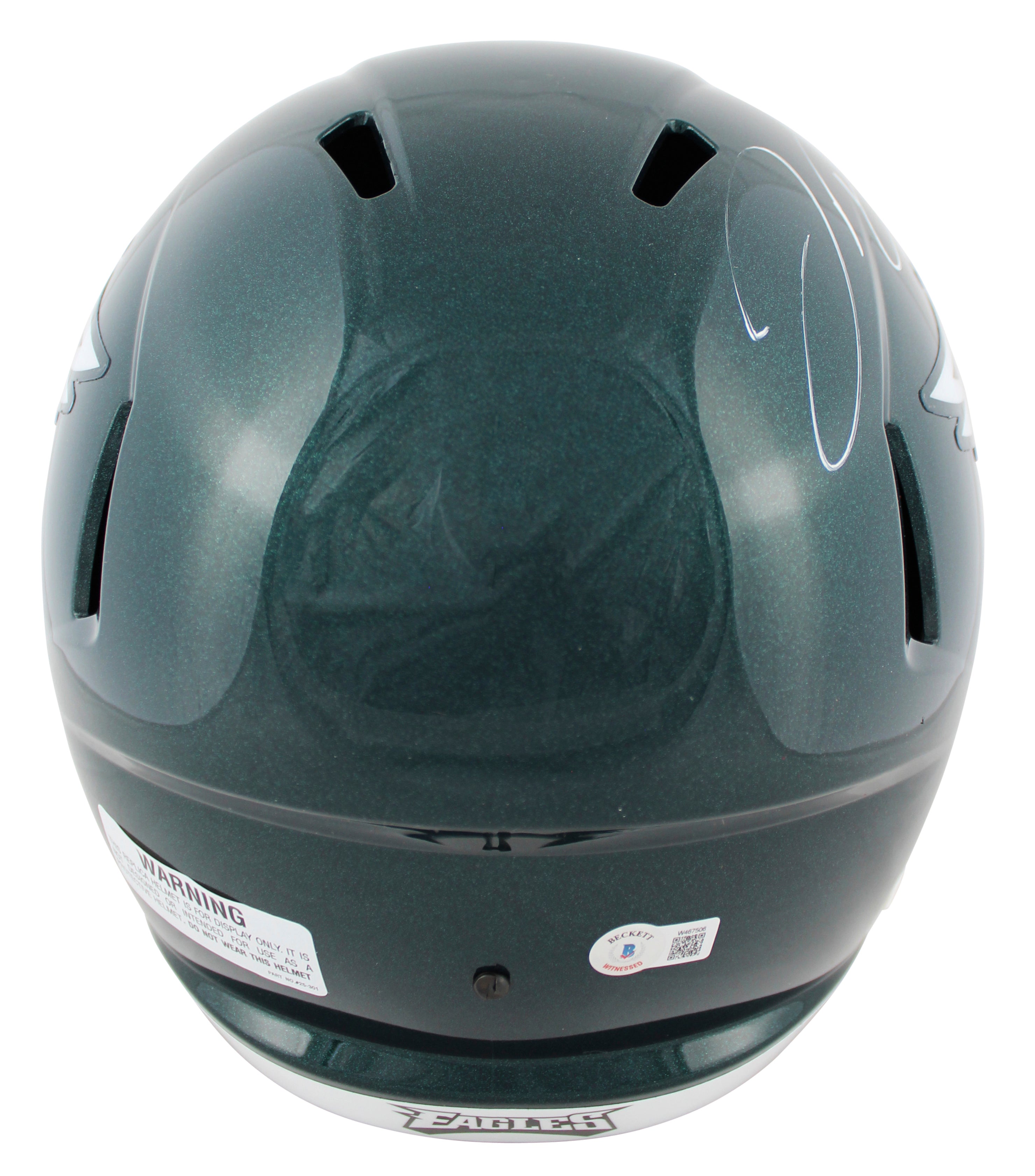 Eagles Jordan Davis Authentic Signed Full Size Speed Rep Helmet BAS Witnessed