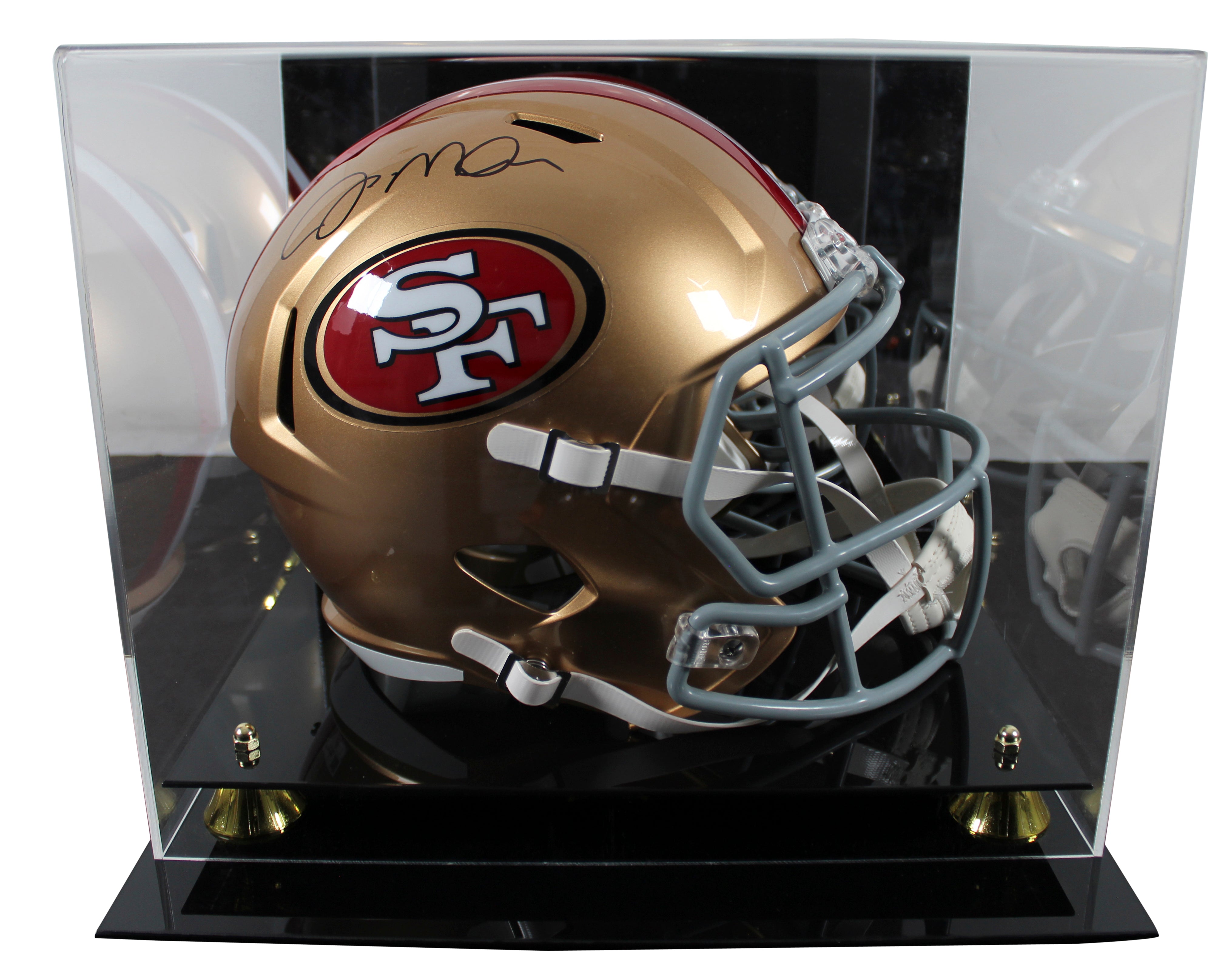 49ers Joe Montana Authentic Signed Full Size Speed Rep Helmet W/ Case Fanatics