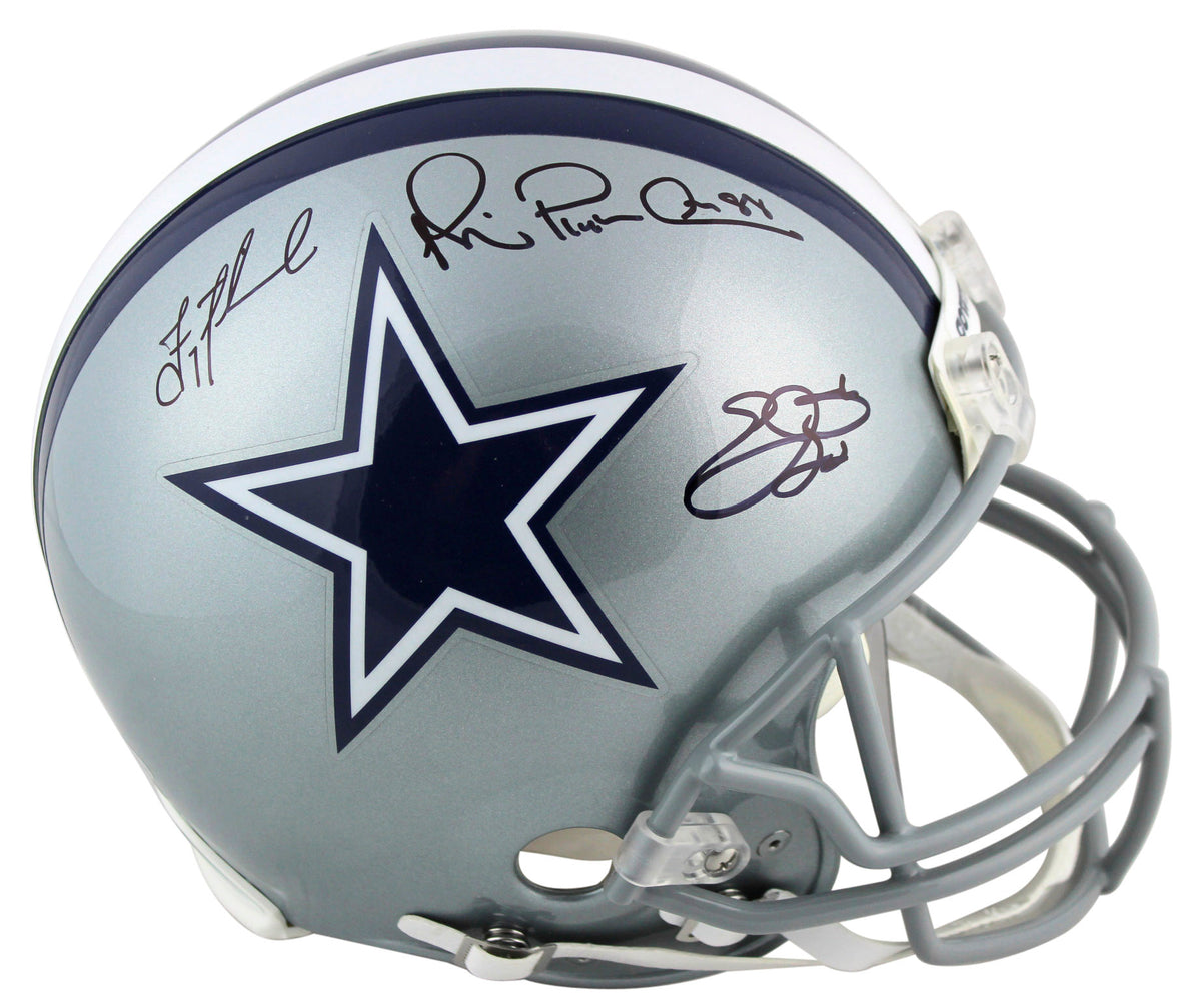 Cowboys Aikman, Smith & Irvin Signed Authentic Proline Full Size Helmet BAS
