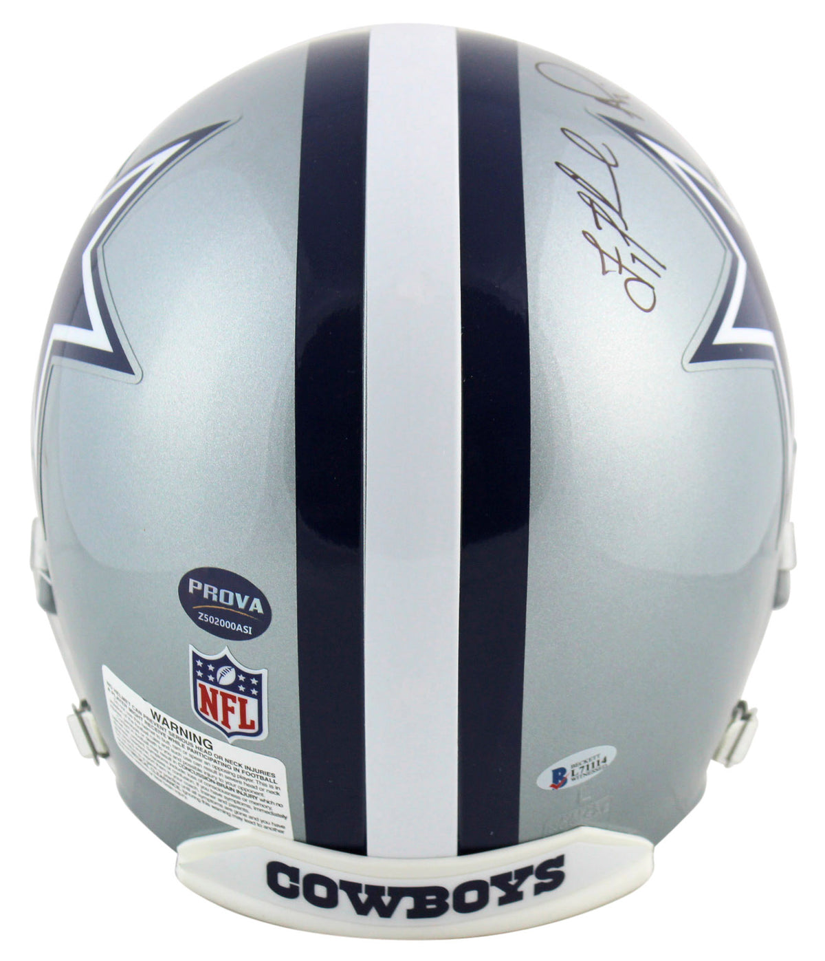 Cowboys Aikman, Smith & Irvin Signed Authentic Proline Full Size Helmet BAS