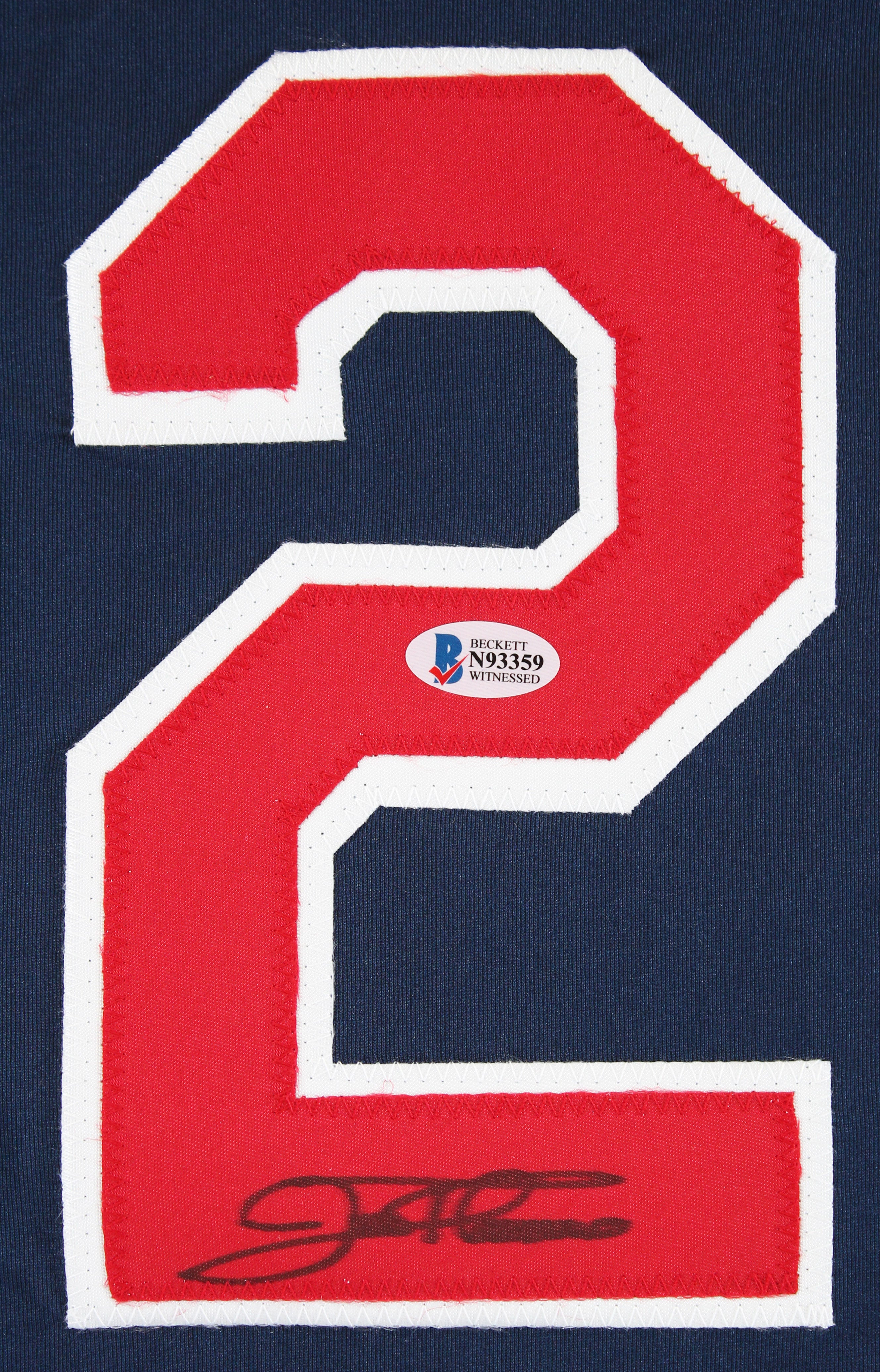 Jim Thome Authentic Signed Navy Blue Pro Style Jersey BAS Witnessed #N93359