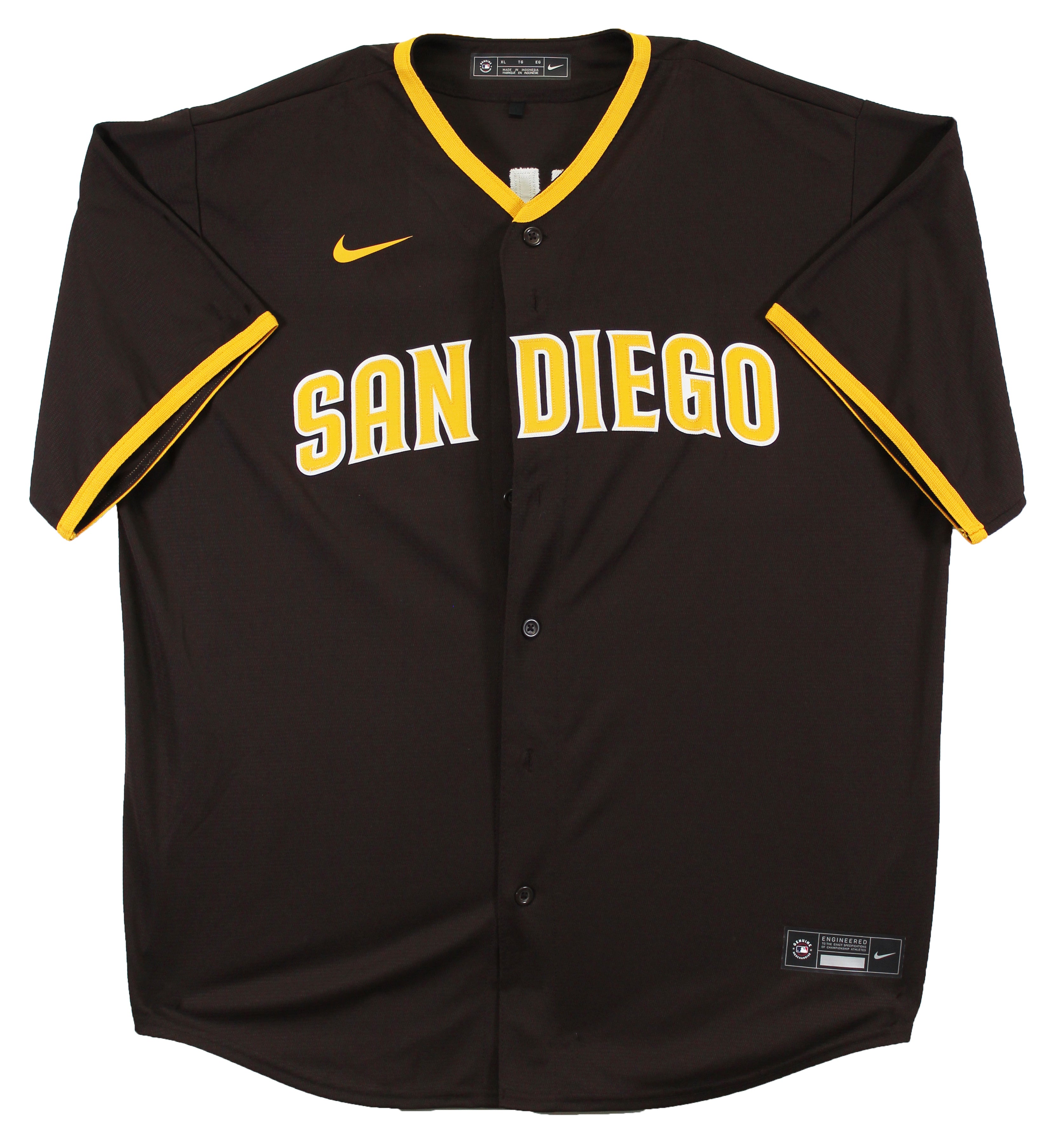 Padres Fernando Tatis Jr. Authentic Signed Brown Nike Jersey Autographed BAS