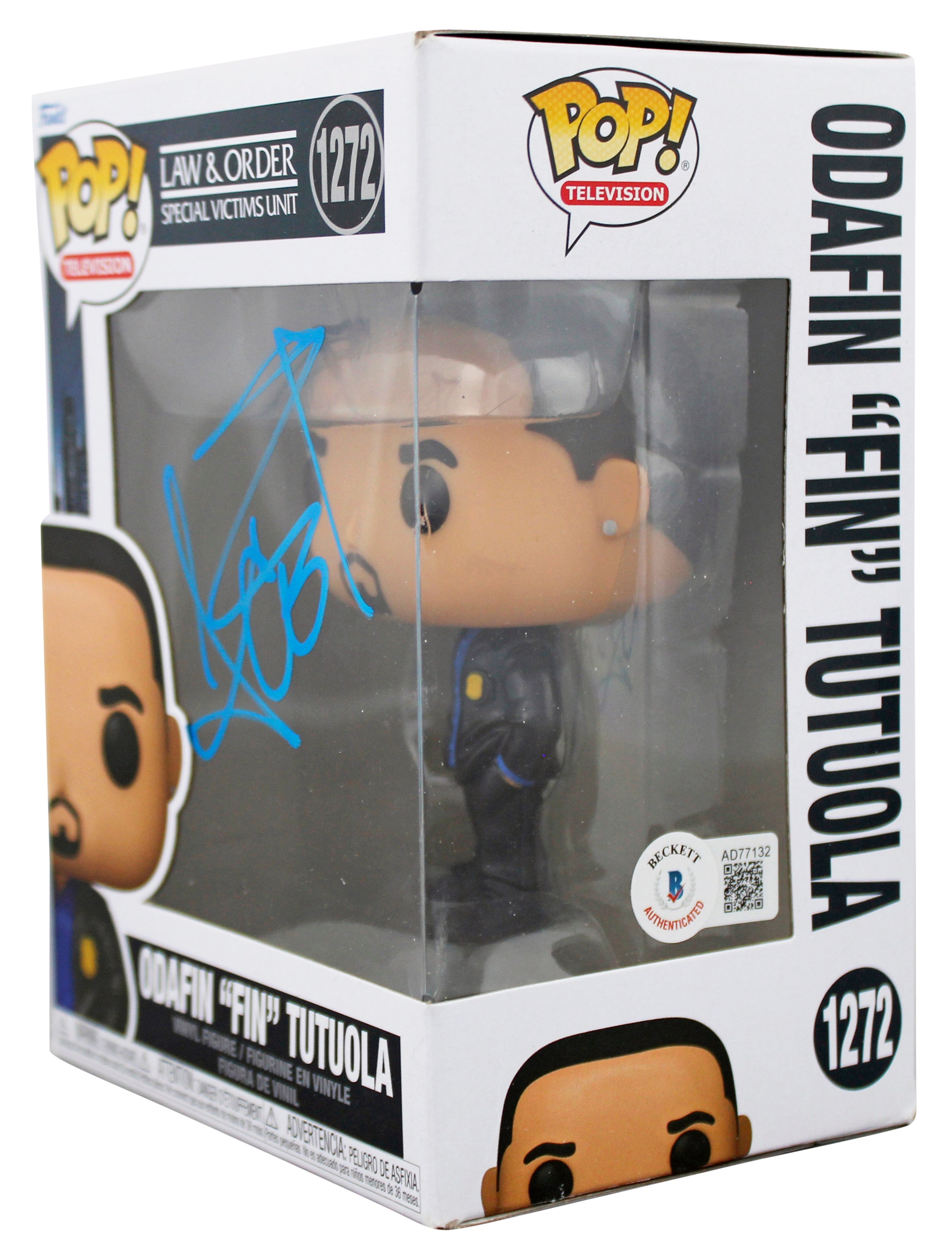 Ice-T Law & Order SVU Authentic Signed #1272 Funko Pop Vinyl Figure BAS #AD77132