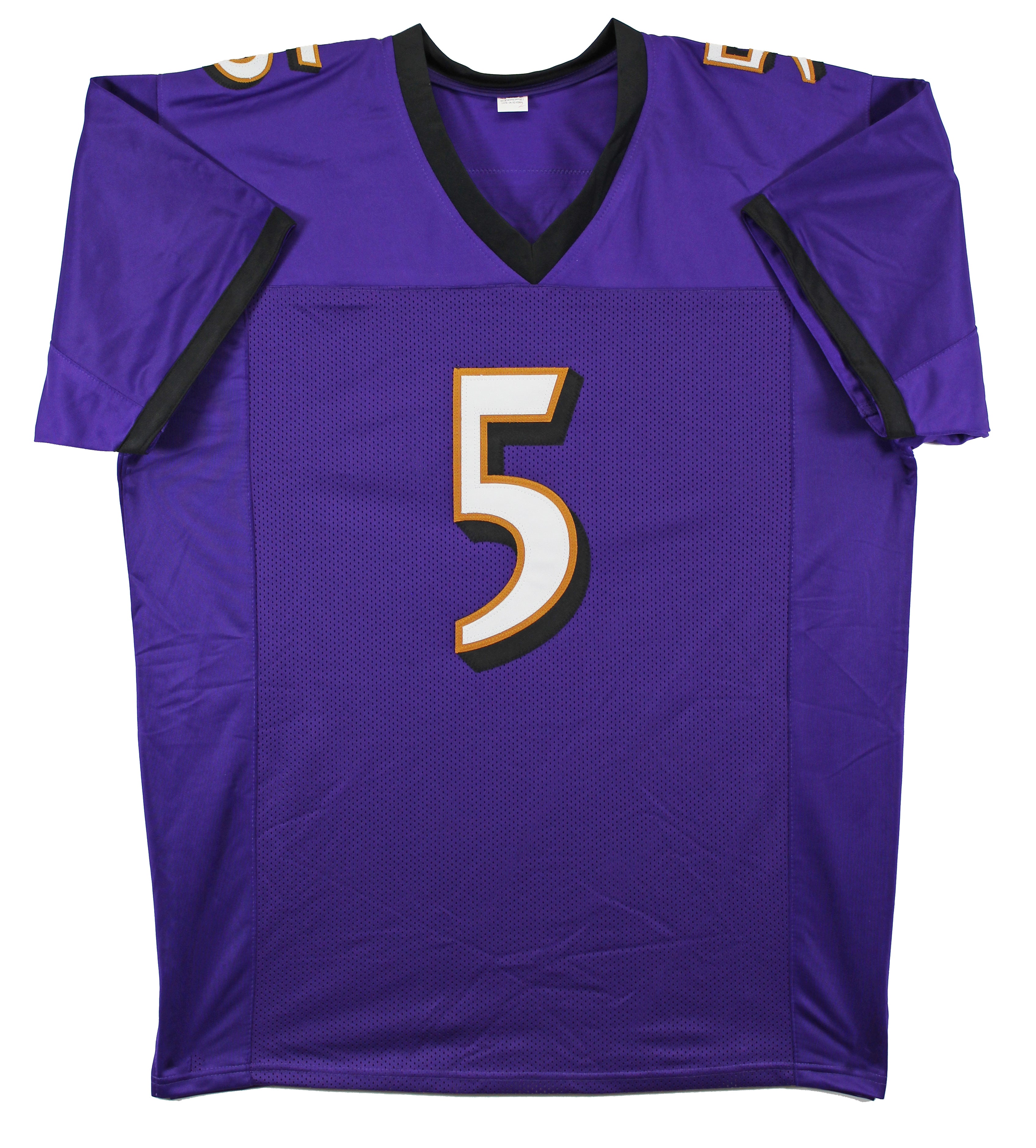 Joe Flacco Authentic Signed Purple Pro Style Jersey Autographed BAS Witnessed
