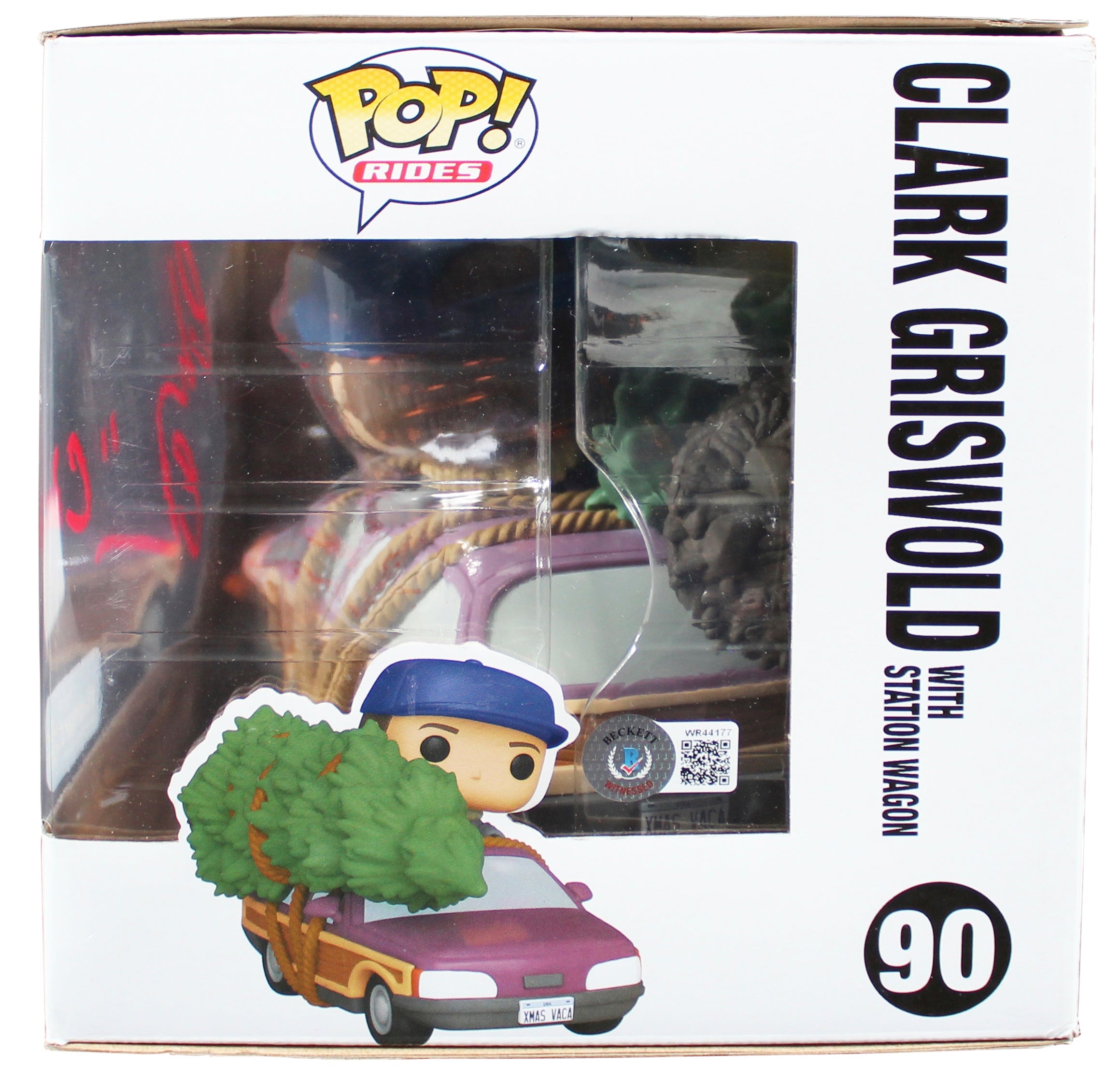 Chevy Chase Christmas Vacation Signed #90 Funko Pop Vinyl Figure BAS #WR44177