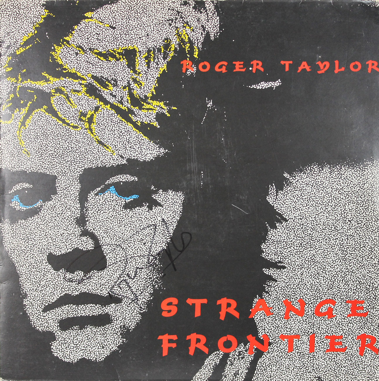 Roger Taylor Authentic Signed Strange Frontier Album Cover JSA #X73621