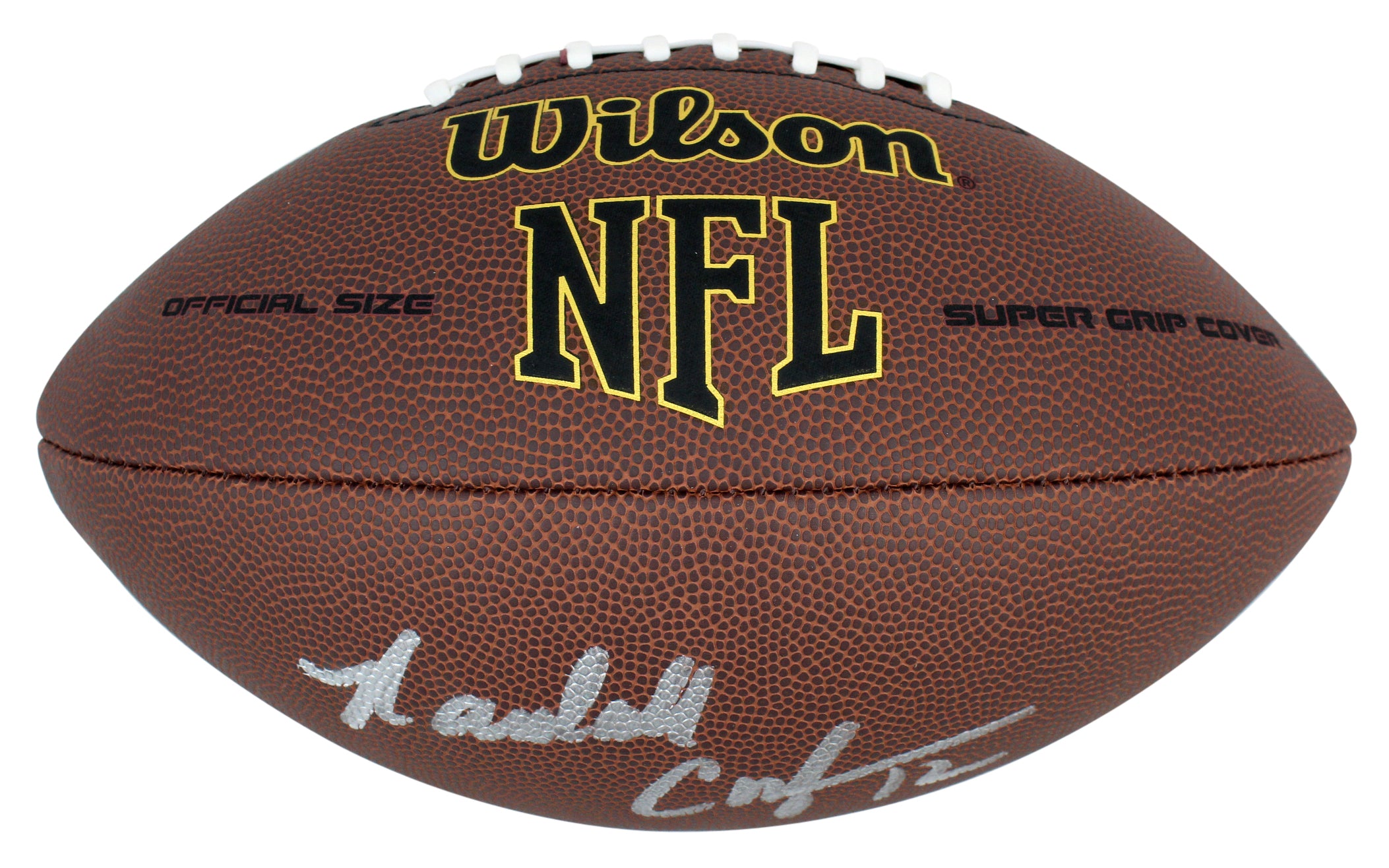 Eagles Randall Cunningham Signed Wilson Super Grip Nfl Football BAS Witnessed