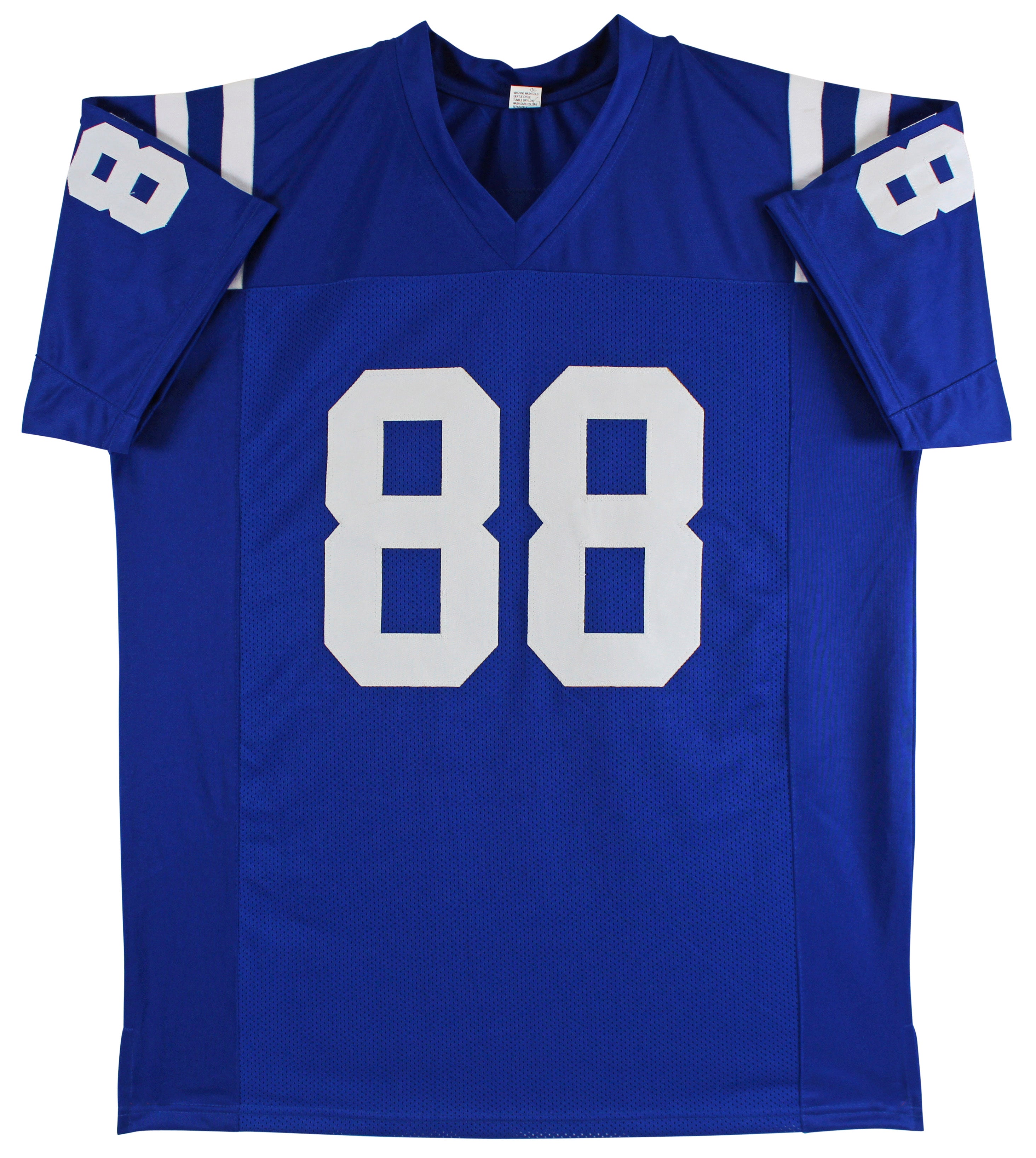 Marvin Harrison Authentic Signed Blue Pro Style Jersey Autographed JSA Witness