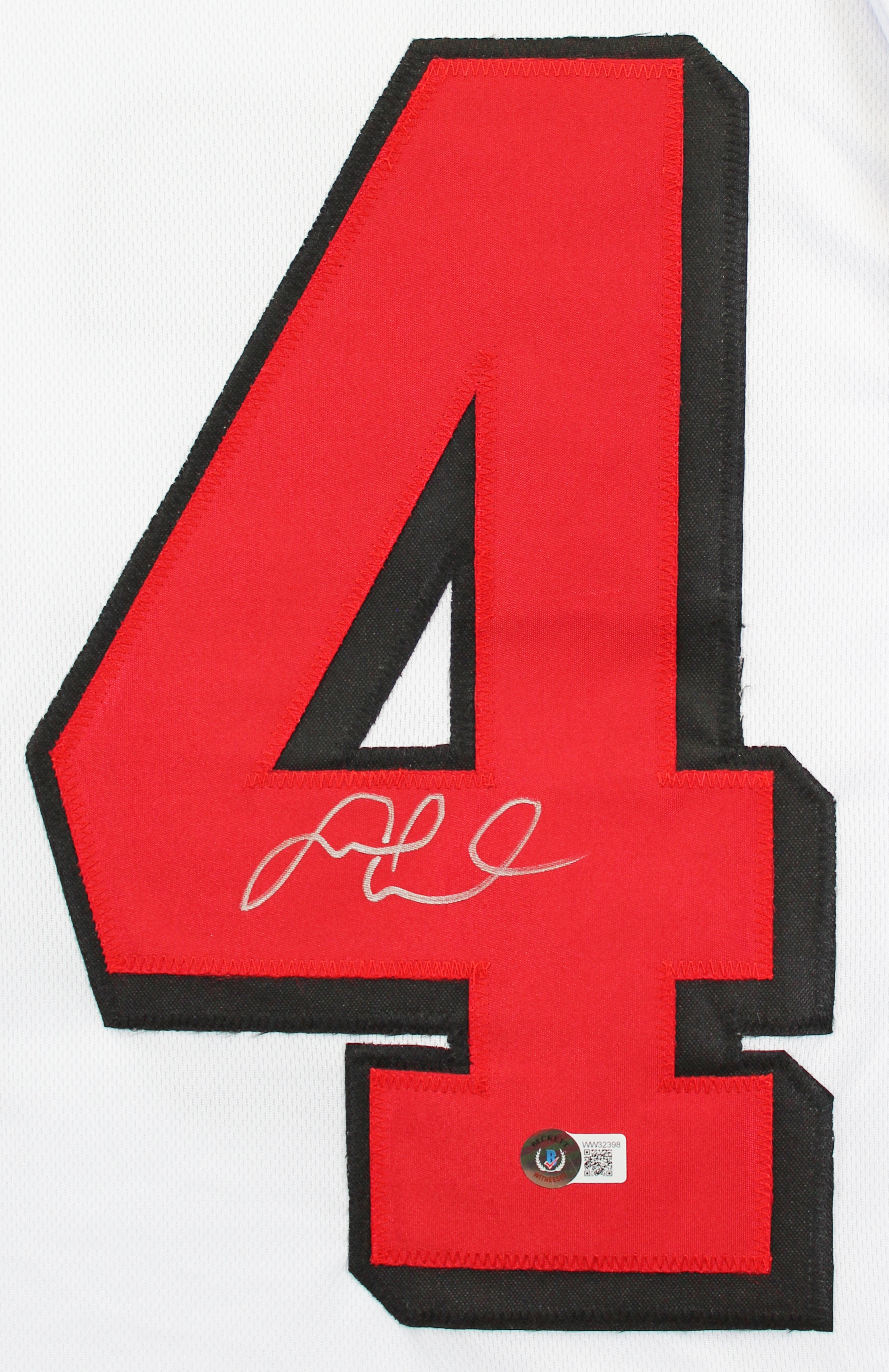 Fred Warner Signed White Pro Style Jersey w/ Dropshadow & Silver Sig BAS