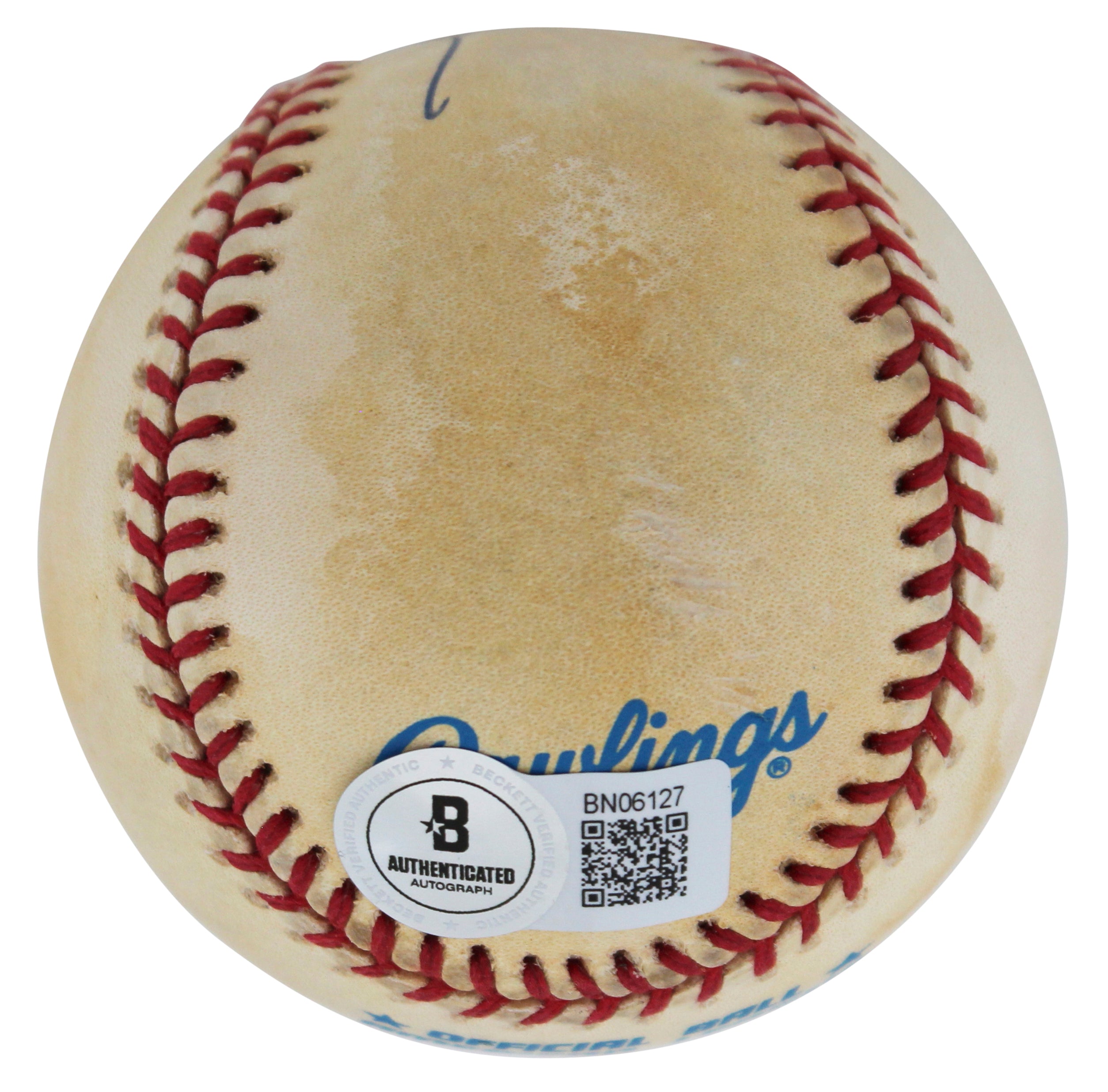 Athletics Rollie Fingers Authentic Signed Bobby Brown Oal Baseball BAS #BN06127