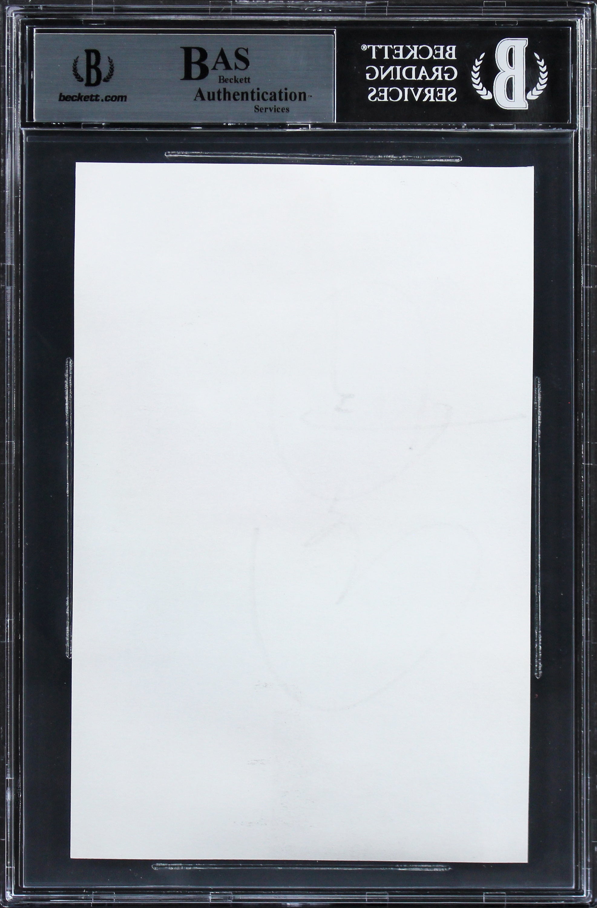 Barack Obama Authentic Signed 4.5x7 Photo Auto Graded Gem Mint 10! BAS Slabbed