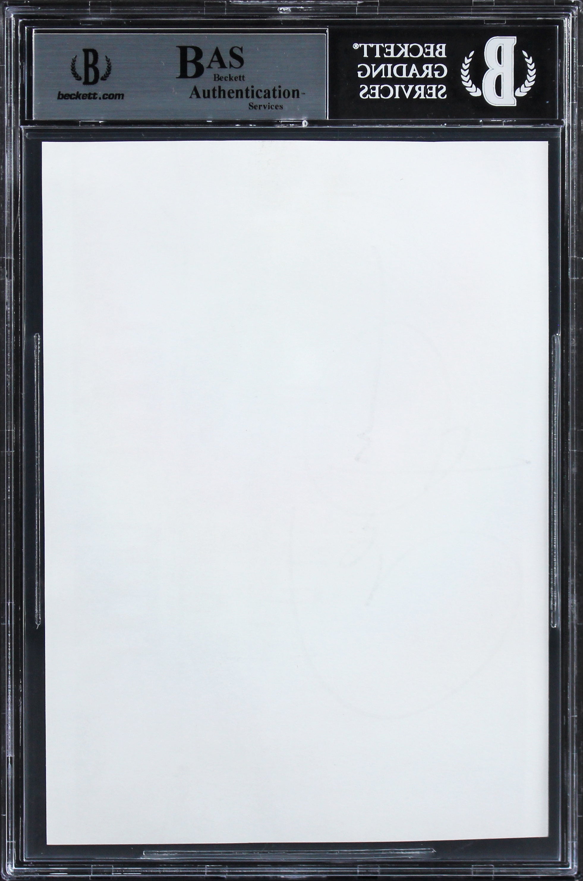 Barack Obama Authentic Signed 5.15x7.25 Photo Auto Graded Gem Mint 10! BAS Slab