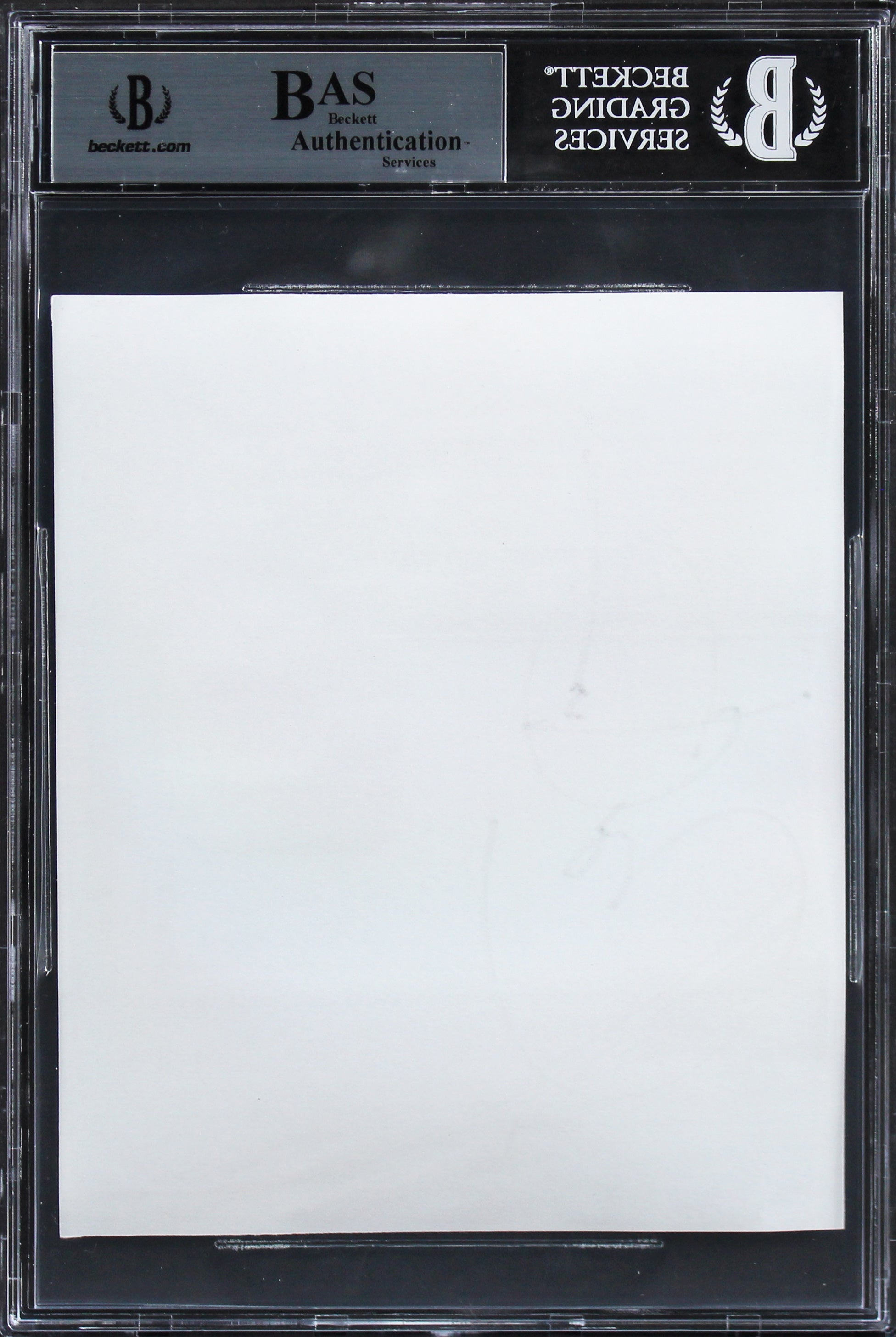 Barack Obama Authentic Signed 5.25x6.35 Photo Auto Graded Gem Mint 10! BAS Slab