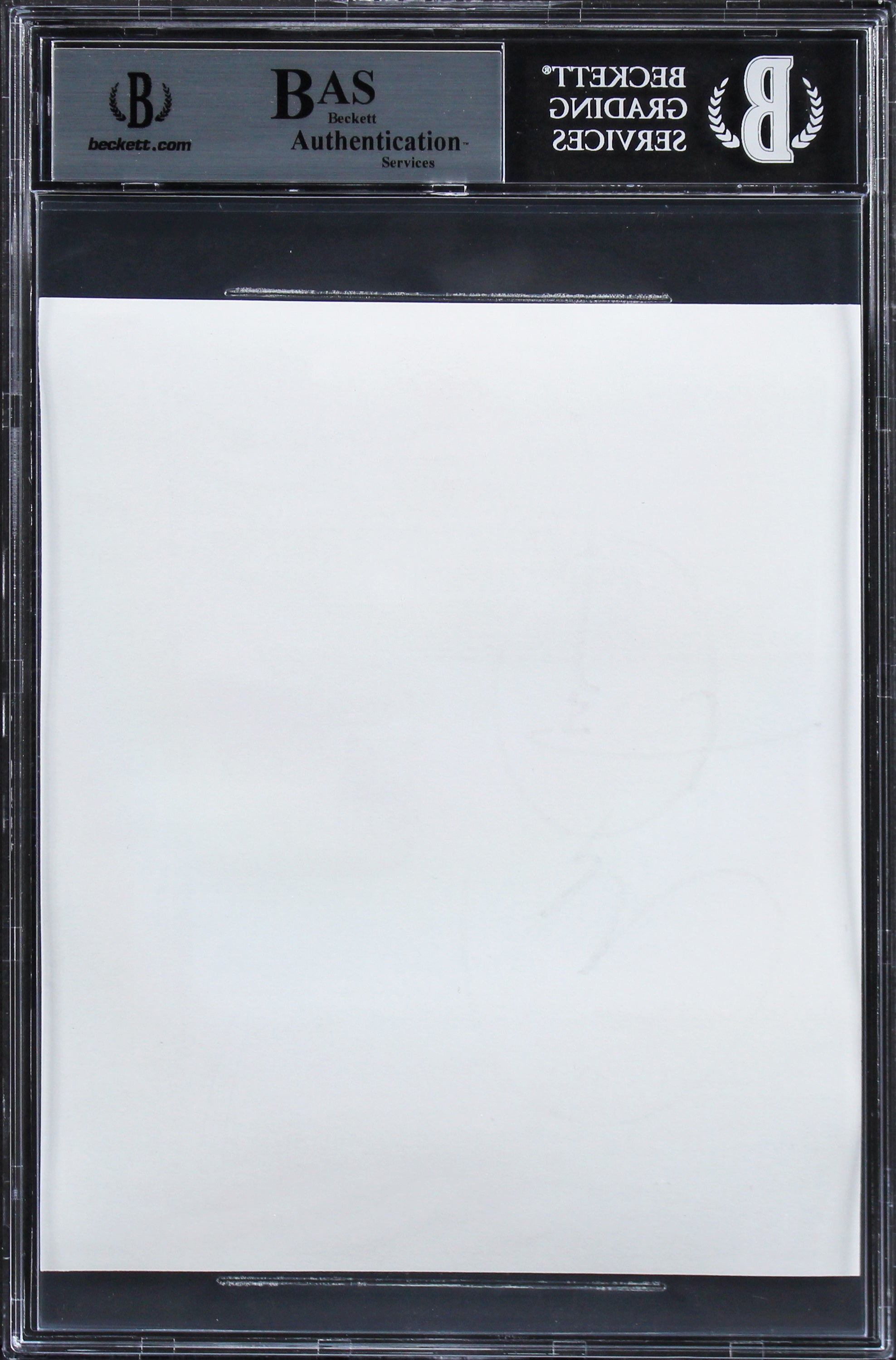 Barack Obama Authentic Signed 5.5x6.5 Photo Auto Graded Gem Mint 10! BAS Slabbed