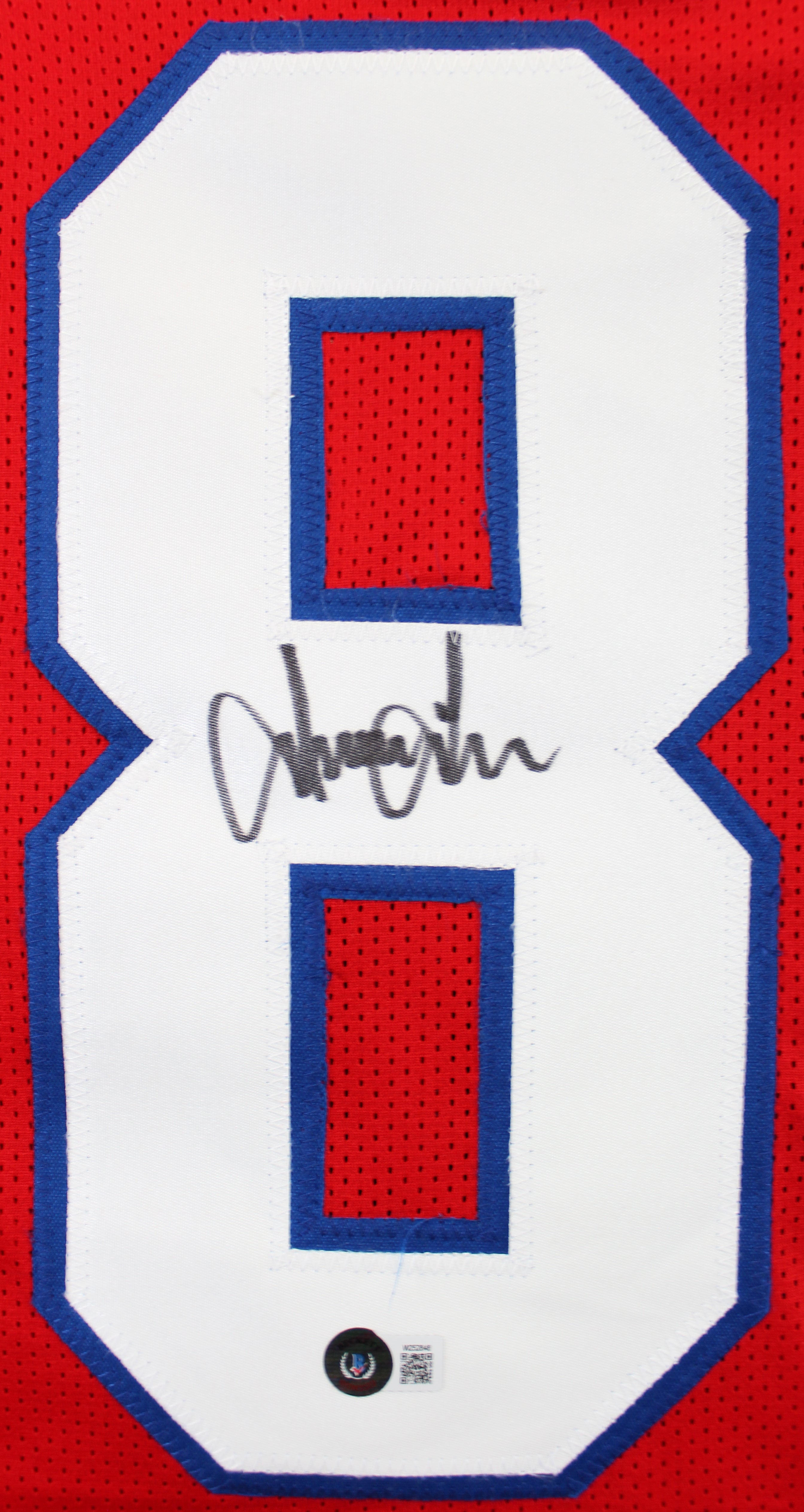 Irving Fryar Authentic Signed Red Pro Style Jersey Autographed BAS Witnessed