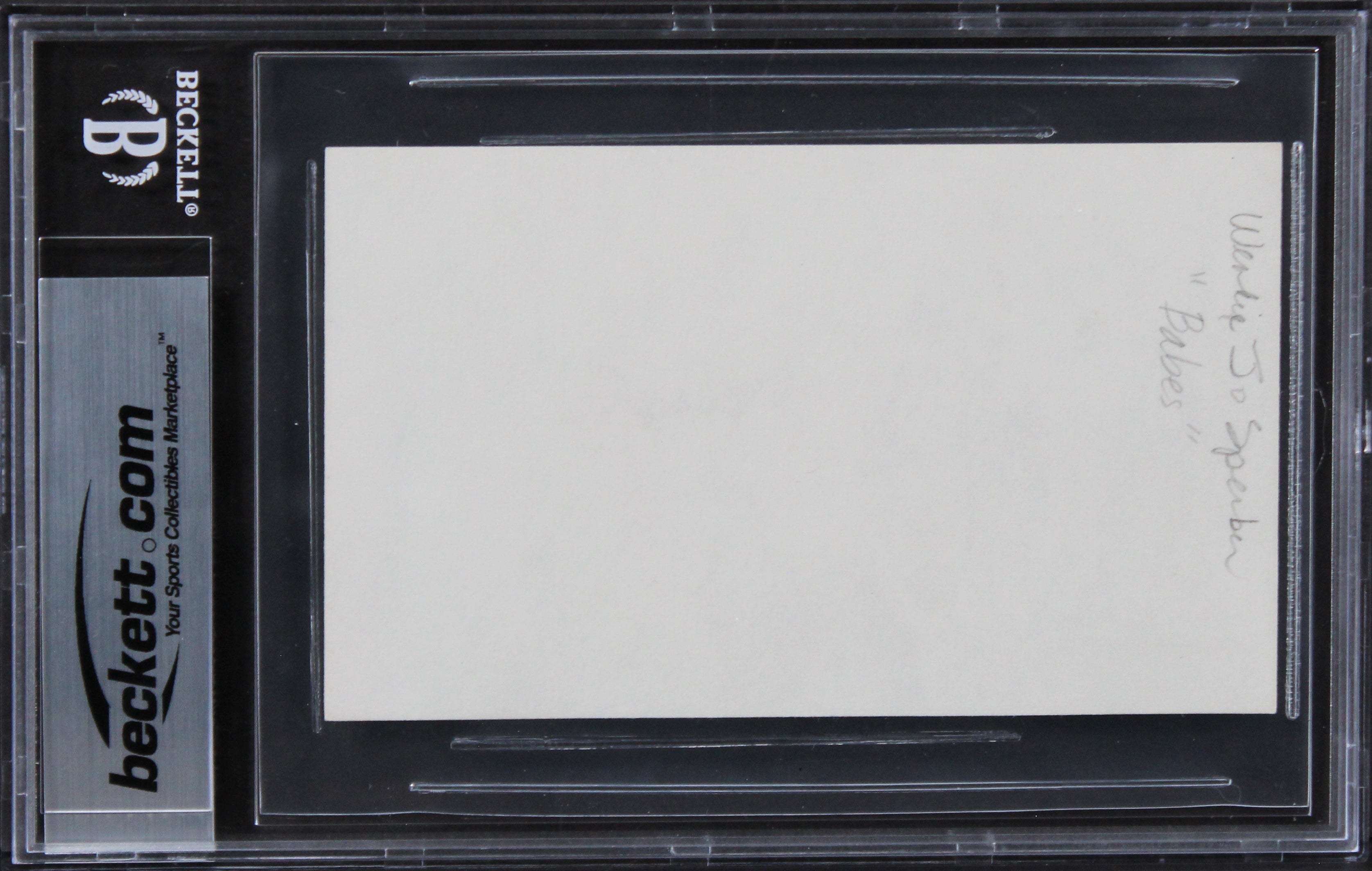 Wendie Jo Sperber Back To The Future Authentic Signed 3x5 Index Card BAS Slab 2