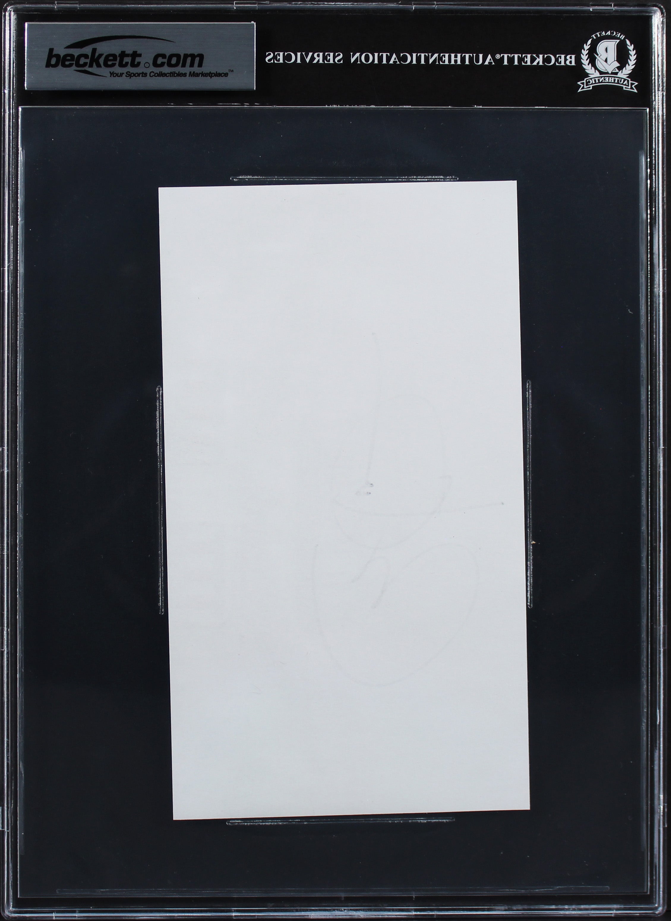 Barack Obama Authentic Signed 4.75x8.5 Photo Auto Graded Gem 10! BAS Slabbed