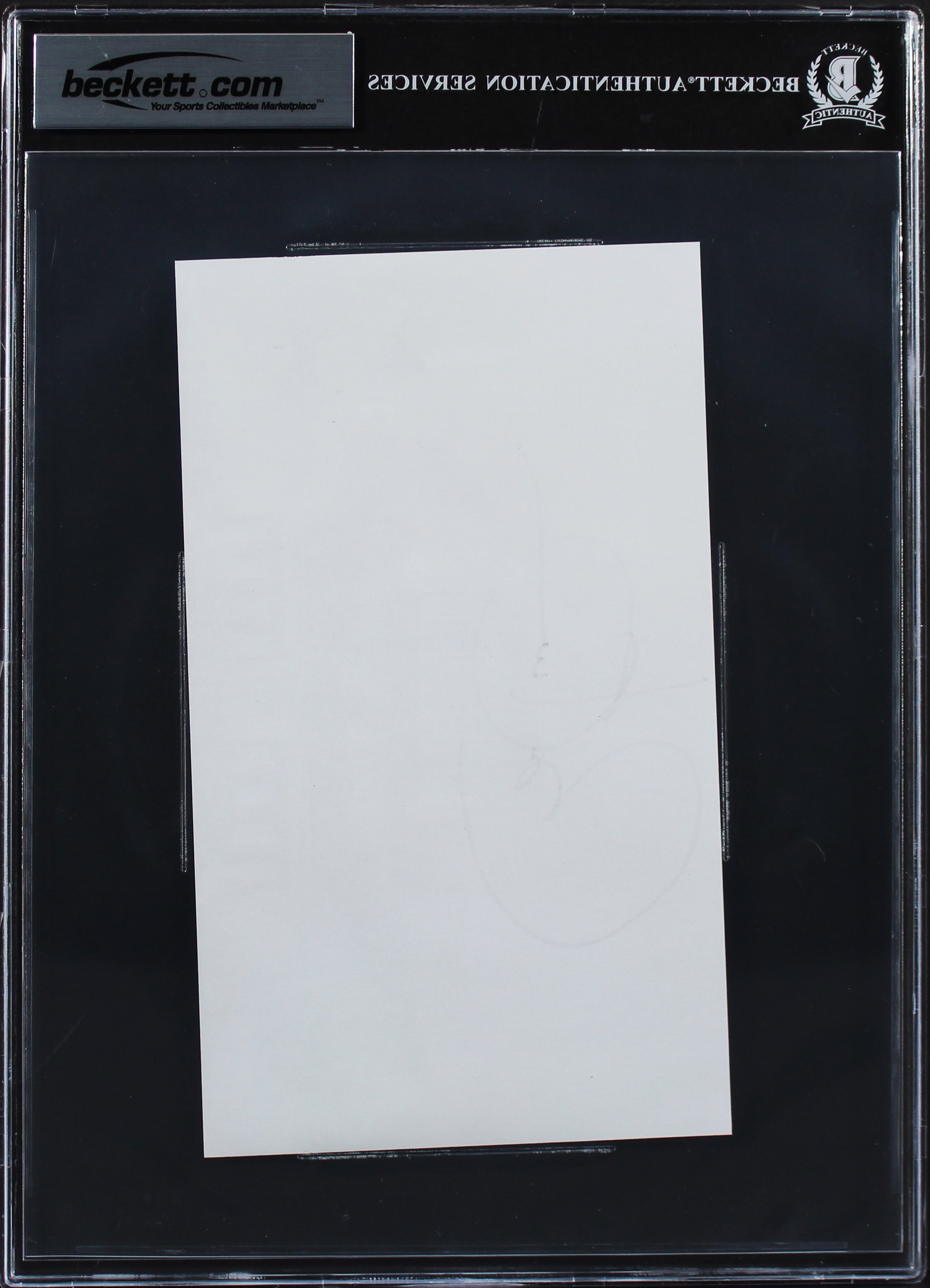 Barack Obama Authentic Signed 4.75x8.5 Photo Auto Graded Gem 10! BAS Slabbed