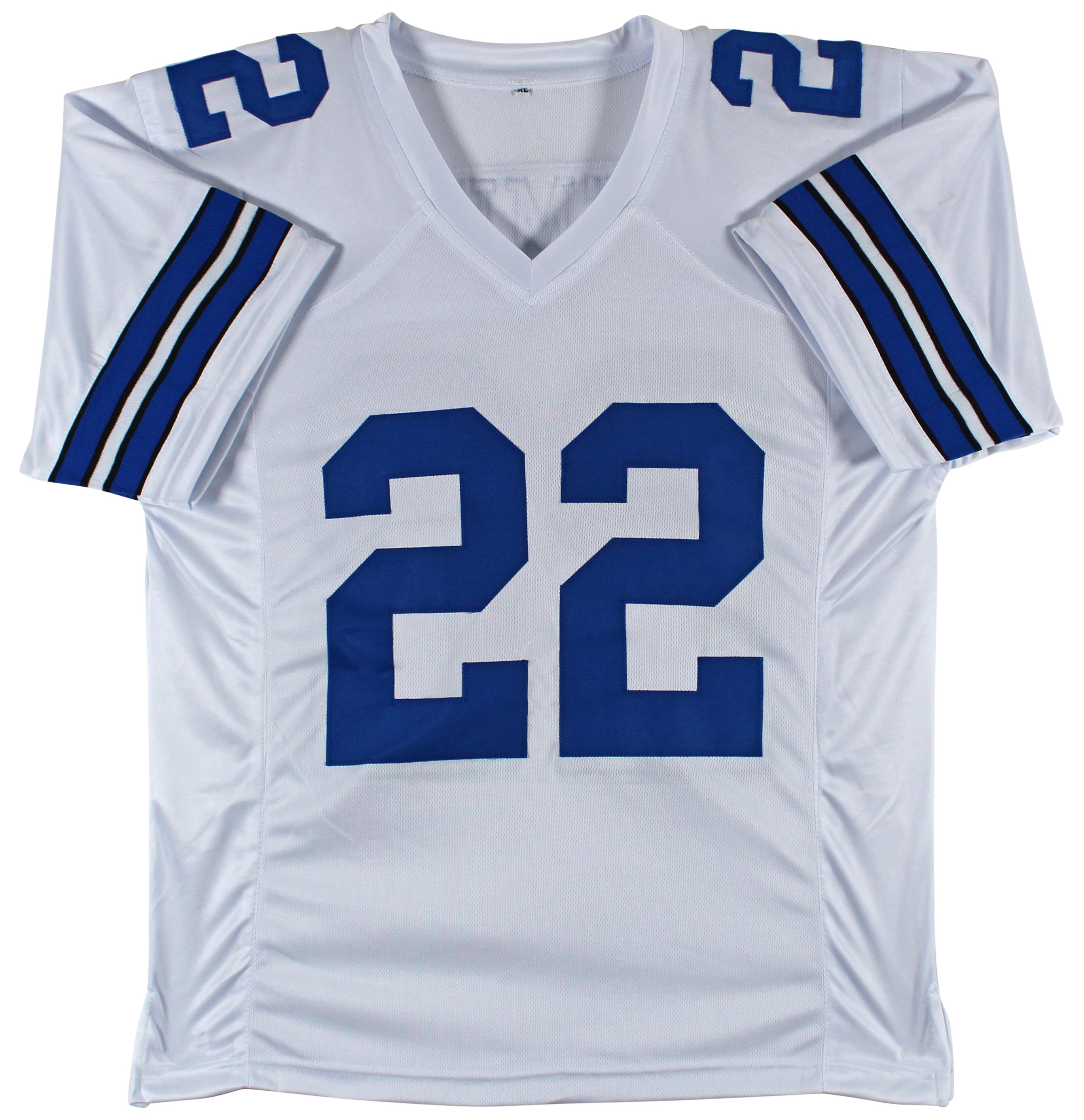 Cowboys Emmitt Smith Authentic Signed White Pro Style Jersey BAS Witnessed