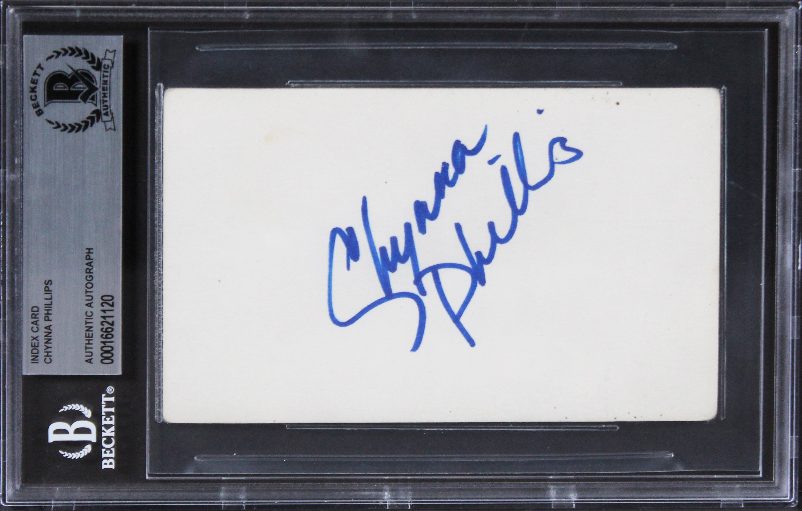 Chynna Phillips Bridesmaids Authentic Signed 3x5 Index Card BAS Slabbed 2