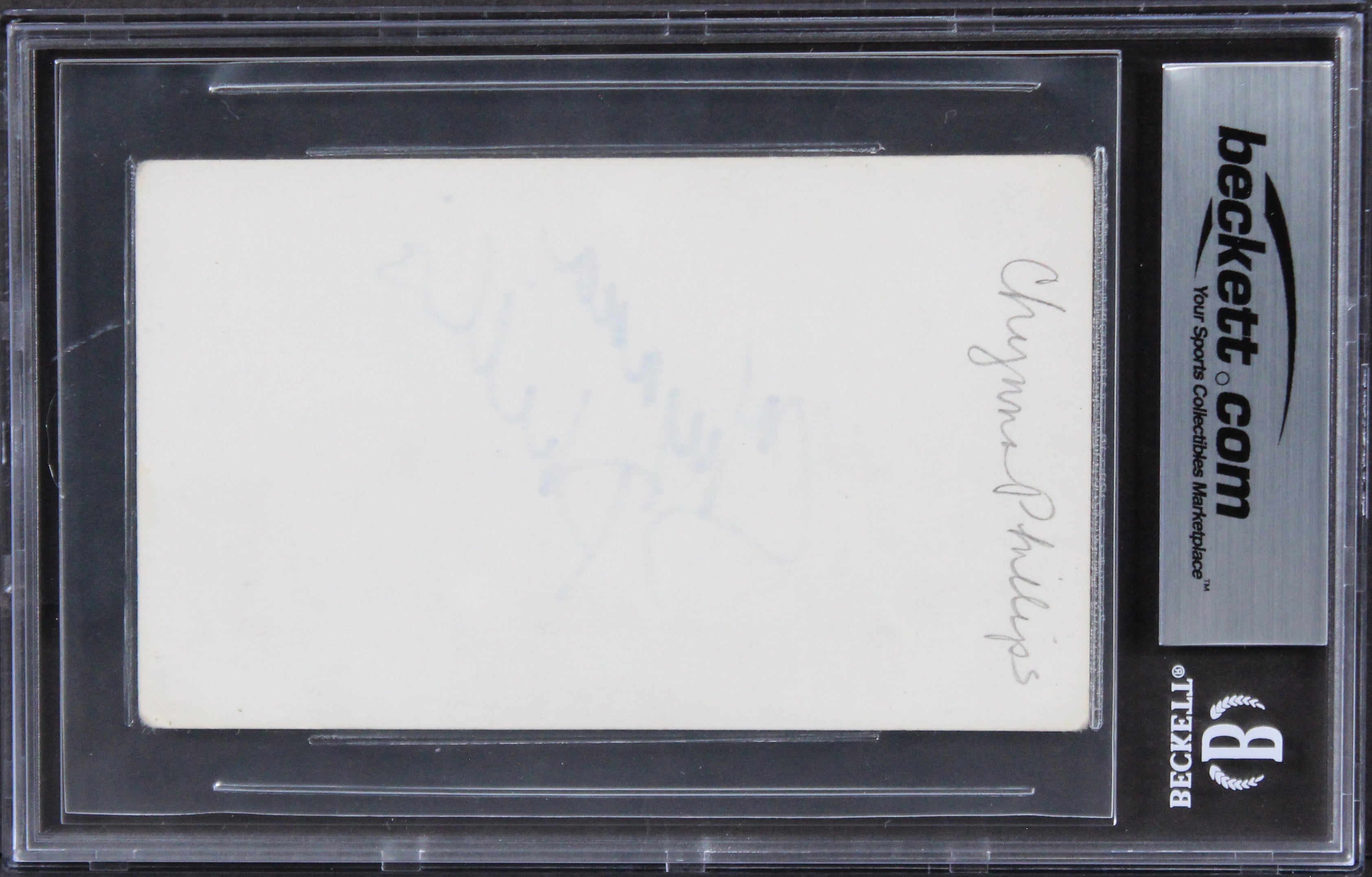 Chynna Phillips Bridesmaids Authentic Signed 3x5 Index Card BAS Slabbed 2