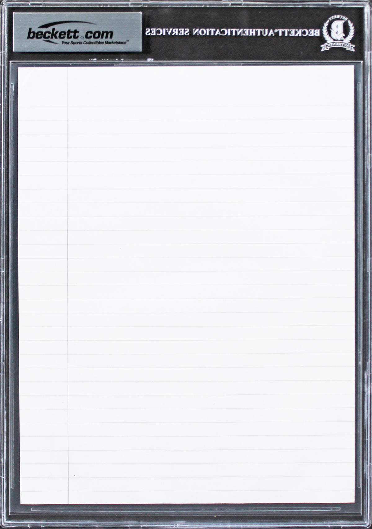Lakers Shaquille O'Neal 8x10 Training Notes Handwriting Sample BAS Slabbed 2