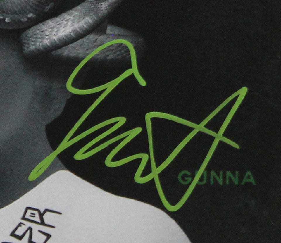 Gunna Authentic Signed Drip Harder Album Cover W/ Vinyl Autographed BAS #BN06557