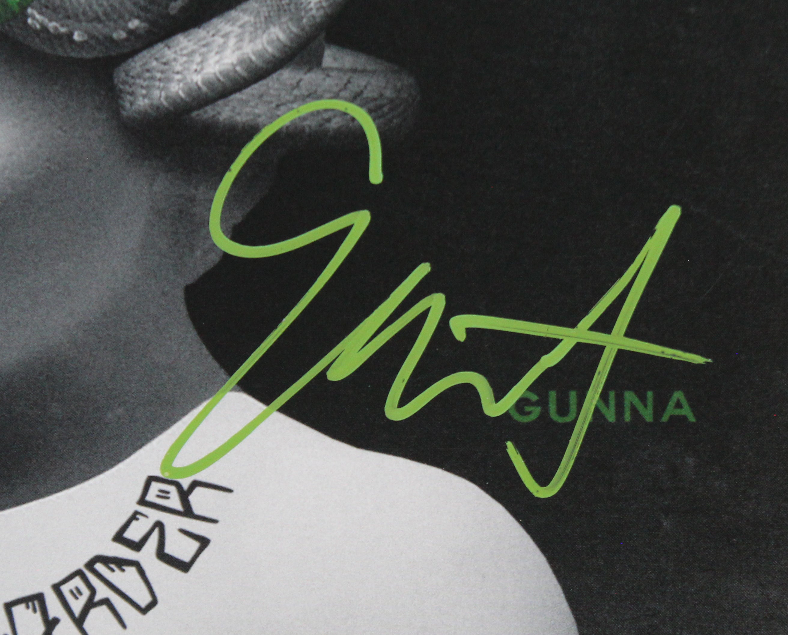 Gunna Authentic Signed Drip Harder Album Cover W/ Vinyl Autographed BAS #BN06558