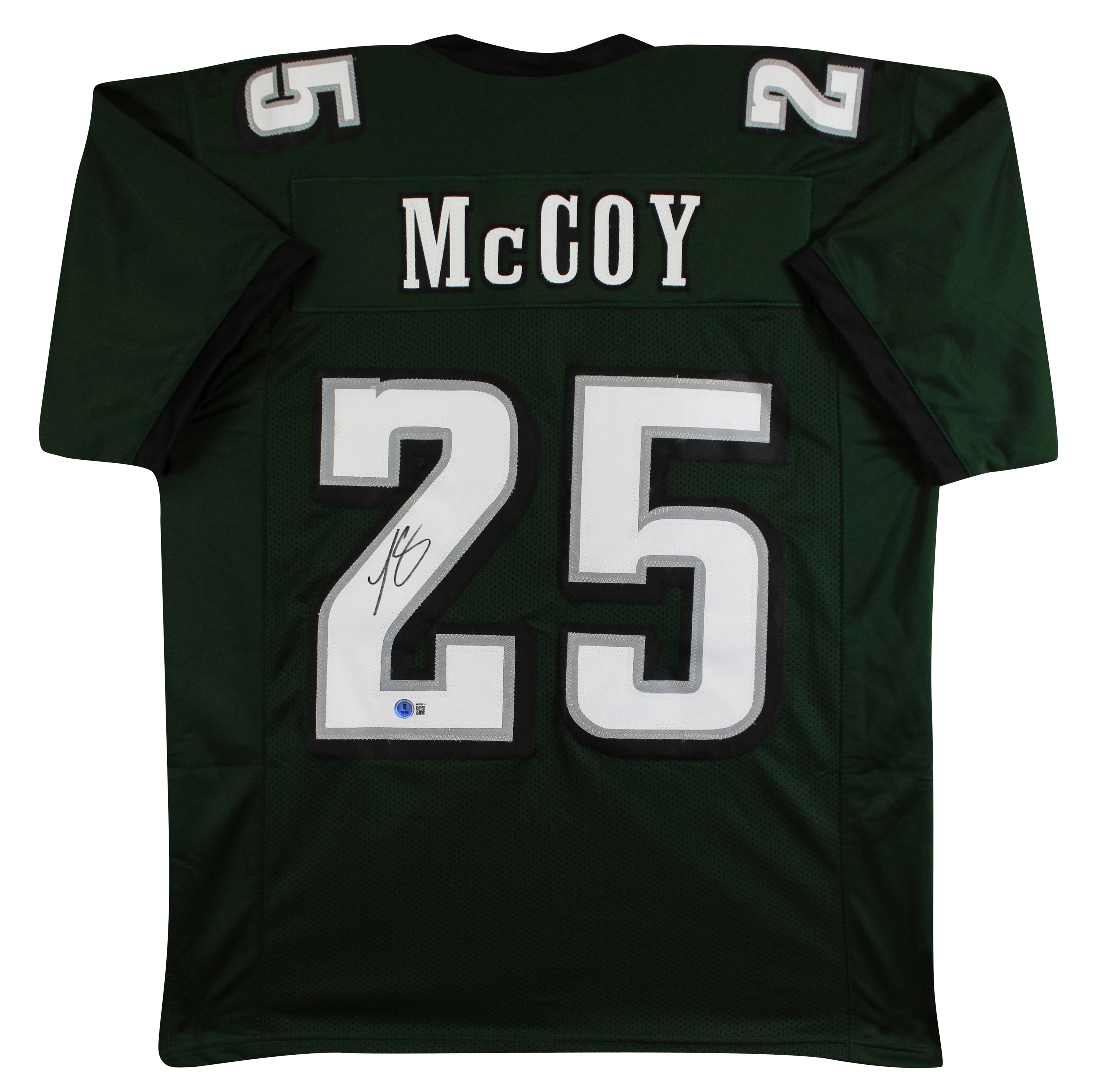LeSean McCoy Authentic Signed Green Pro Style Jersey BAS Witnessed
