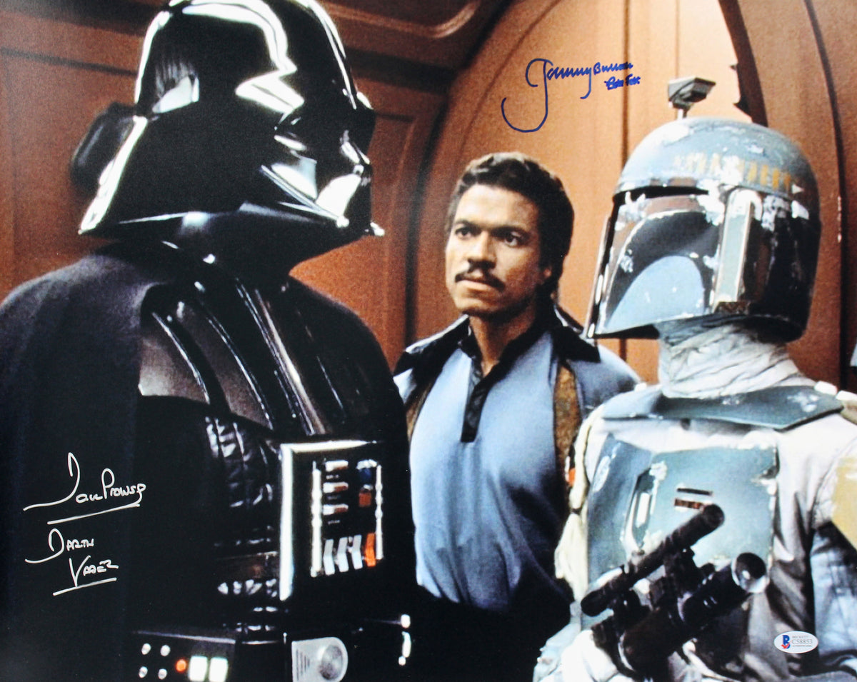 Jeremy Bulloch & David Prowse Star Wars Authentic Signed 16x20 Photo BAS