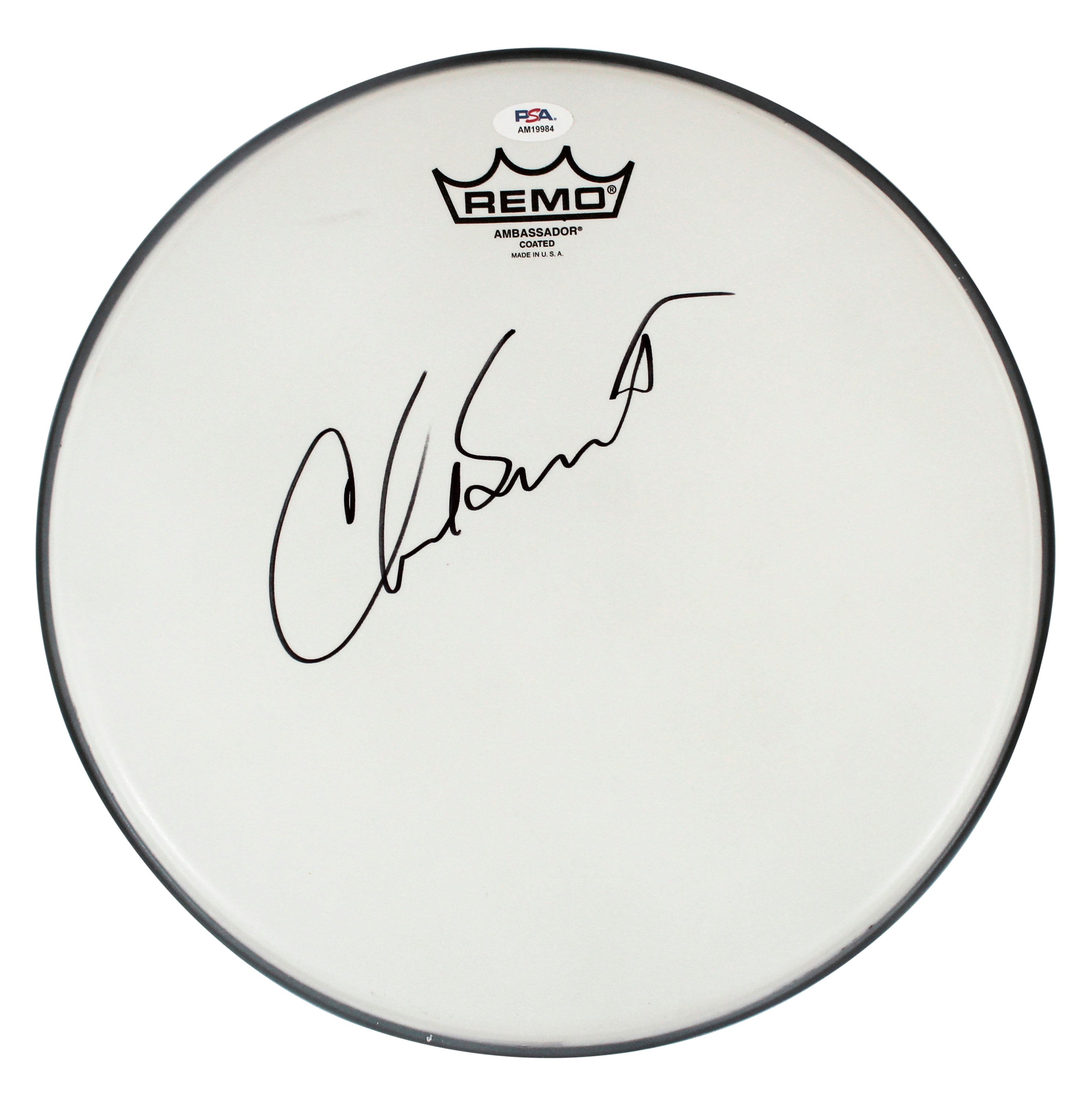 Chad Smith Red Hot Chili Peppers Authentic Signed 12 Inch Drum Head PSA #AM19984