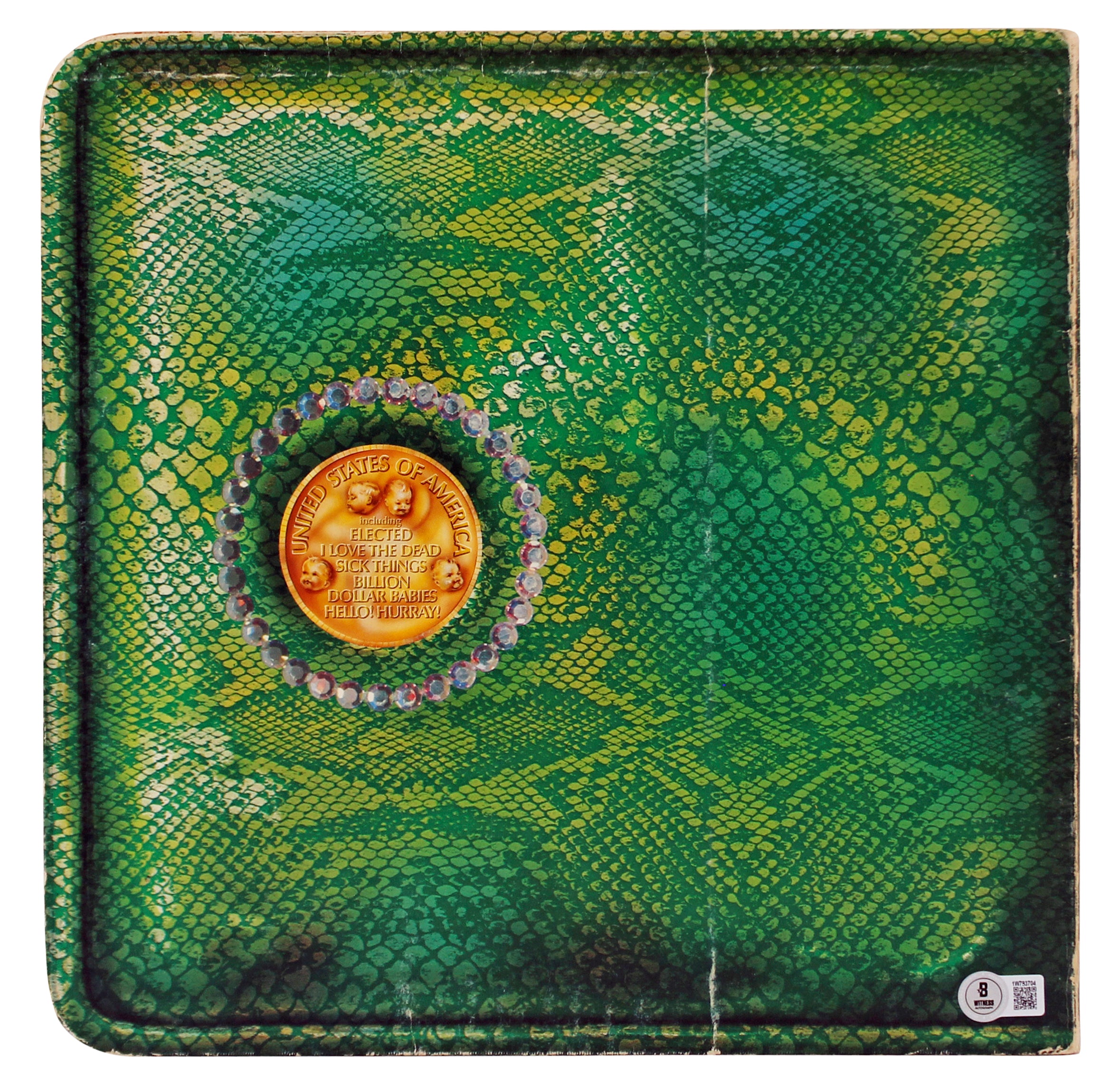 Alice Cooper "NMMNG" Signed Billion Dollar Babies Album Cover W/ Vinyl BAS Wit 1