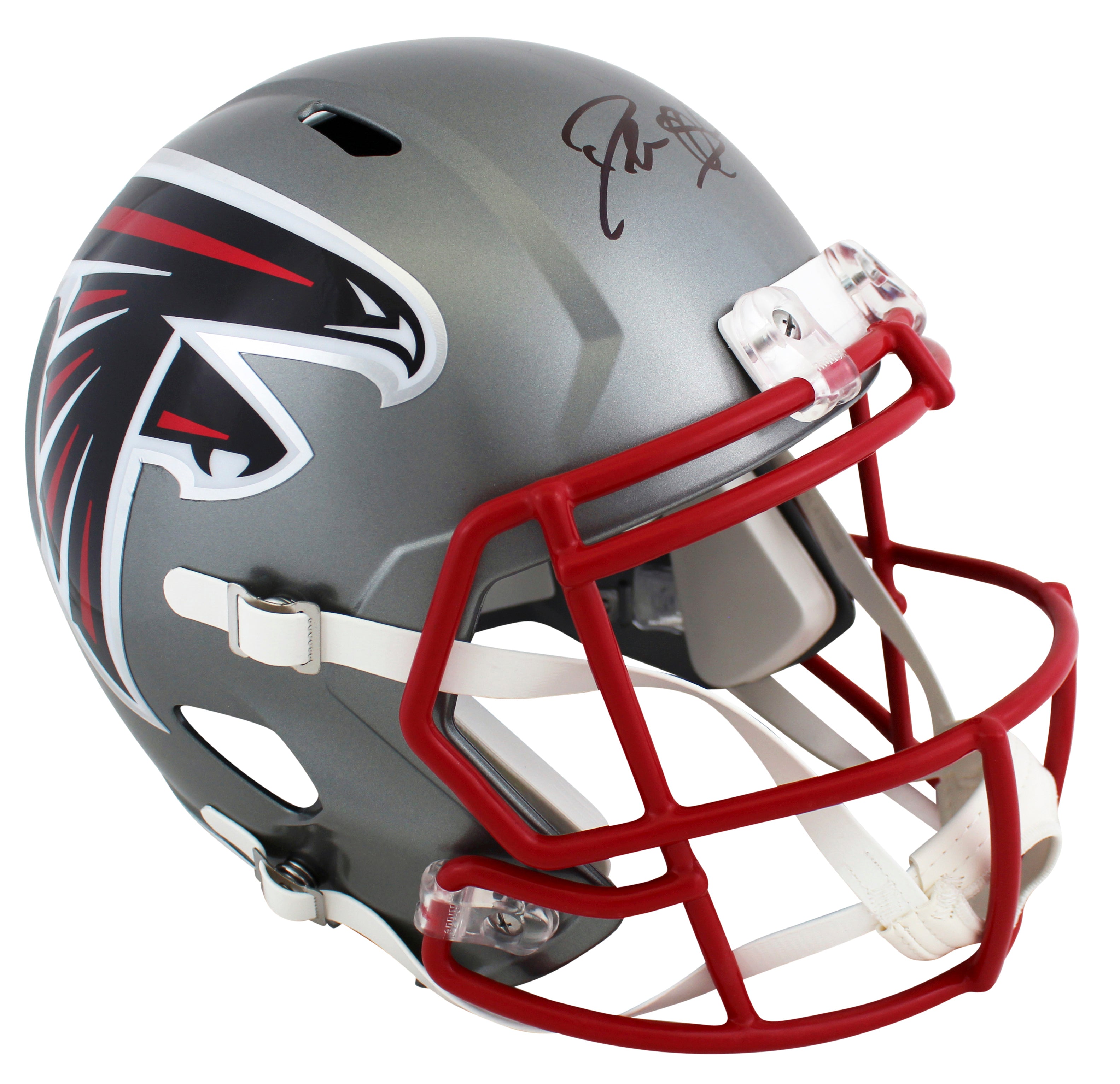 Falcons Deion Sanders Authentic Signed Flash Full Size Speed Rep Helmet BAS Wit