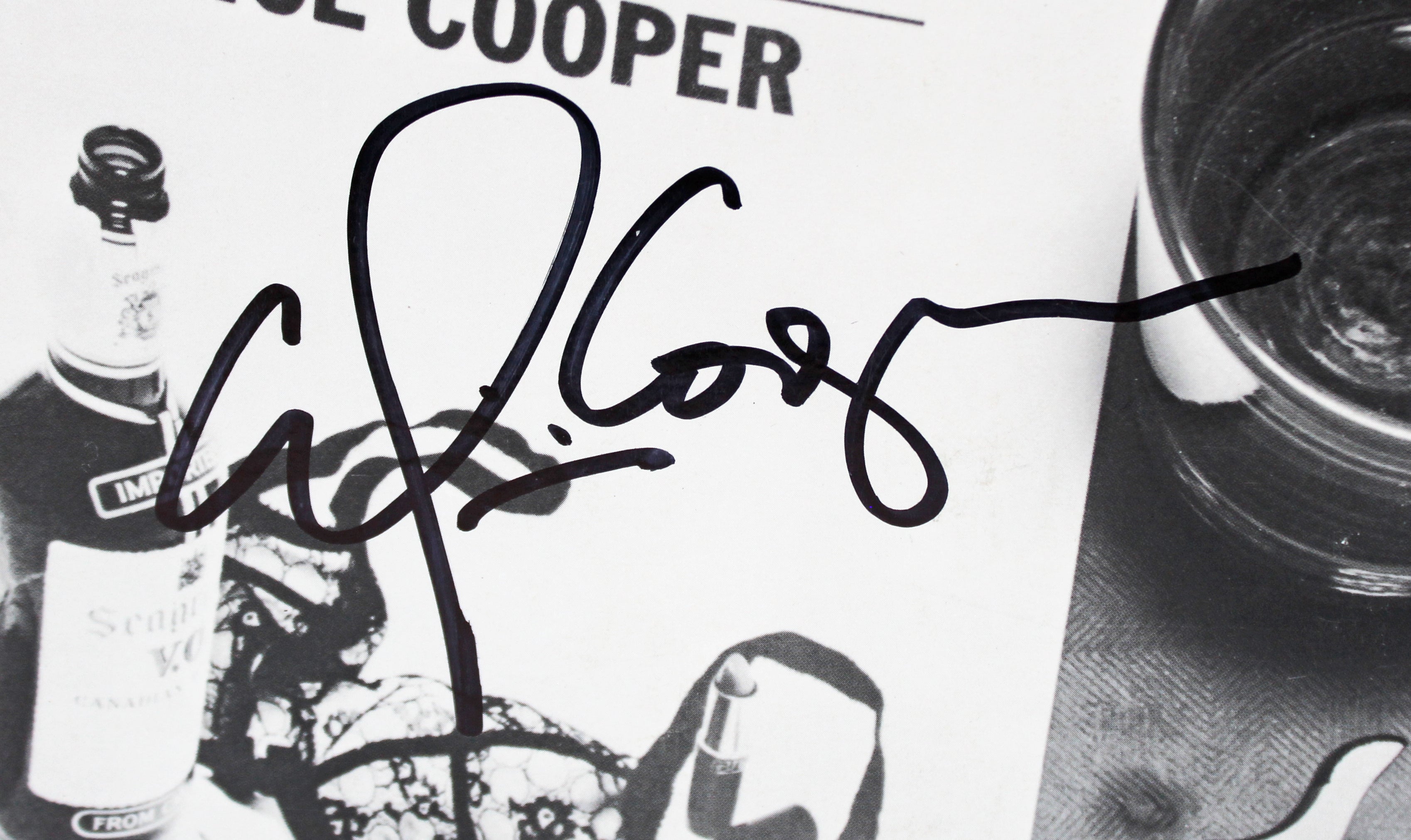 Alice Cooper Signed Lace And Whiskey Album Cover W/ Vinyl BAS Witness #1W793725