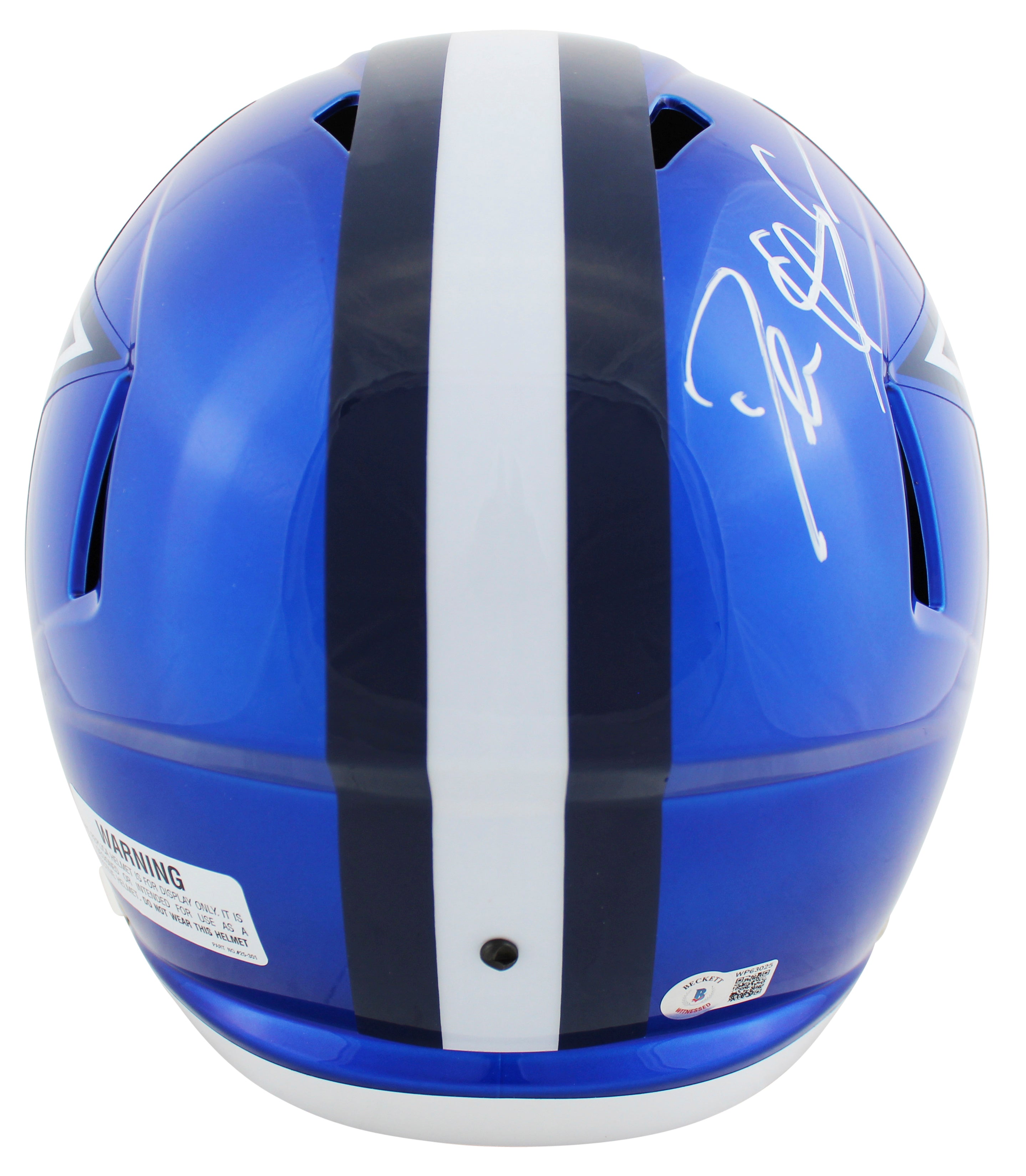 Cowboys Deion Sanders Authentic Signed Flash Full Size Speed Rep Helmet BAS Wit