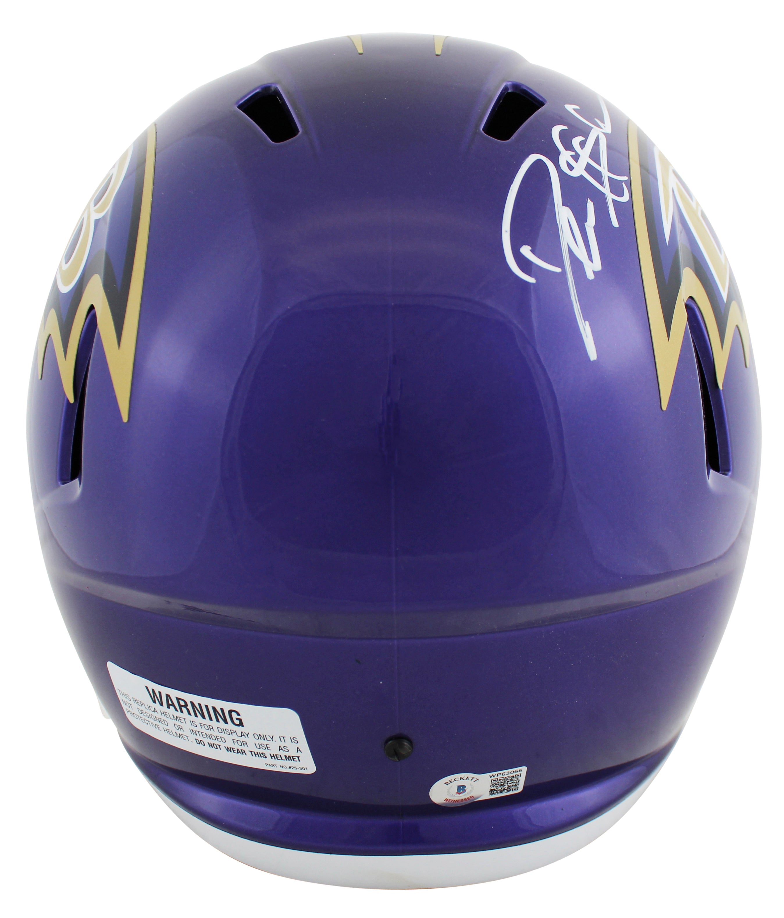 Ravens Deion Sanders Authentic Signed Flash Full Size Speed Rep Helmet BAS Wit