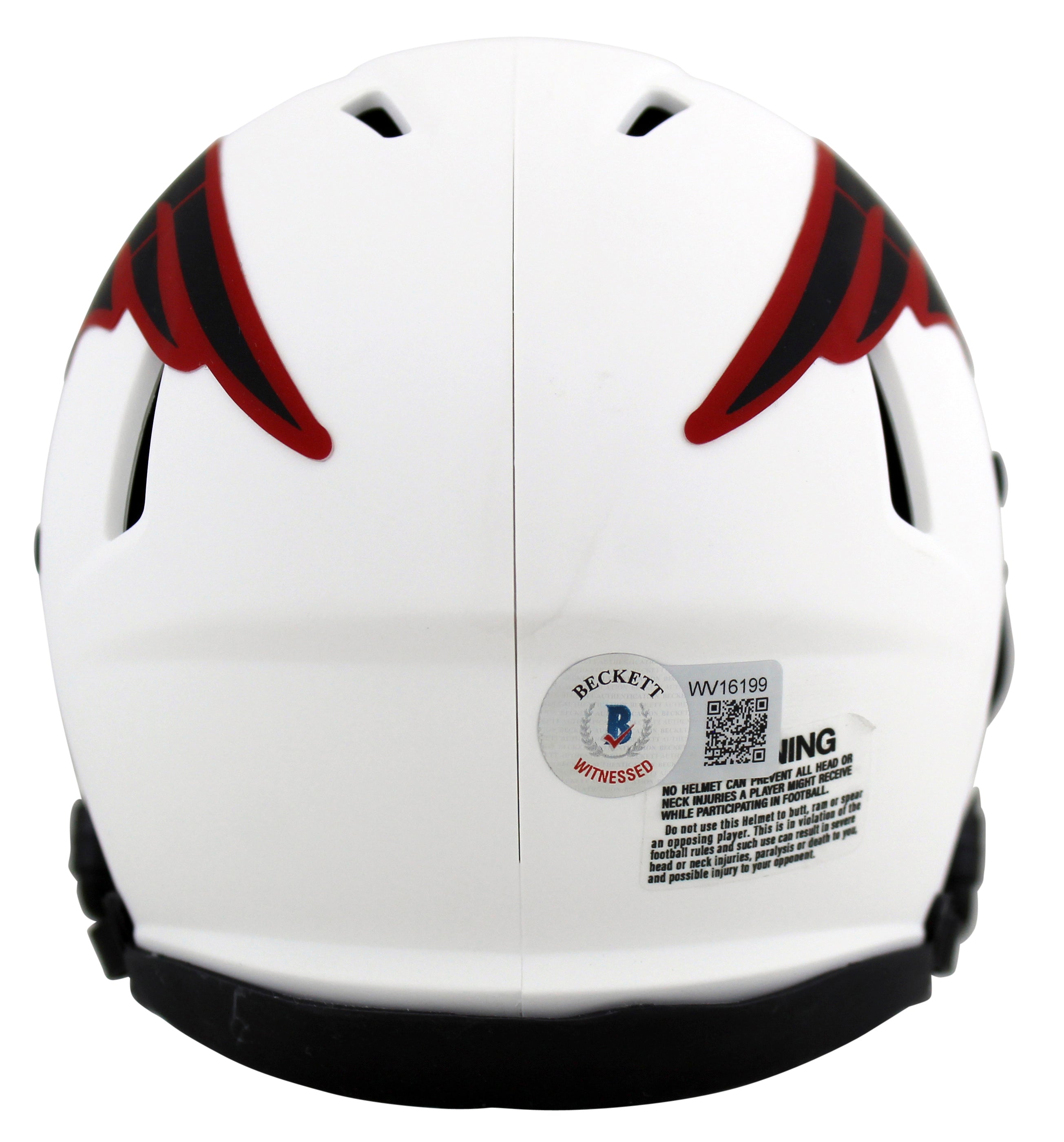 Patriots Wes Welker Authentic Signed Lunar Speed Mini Helmet BAS Witnessed