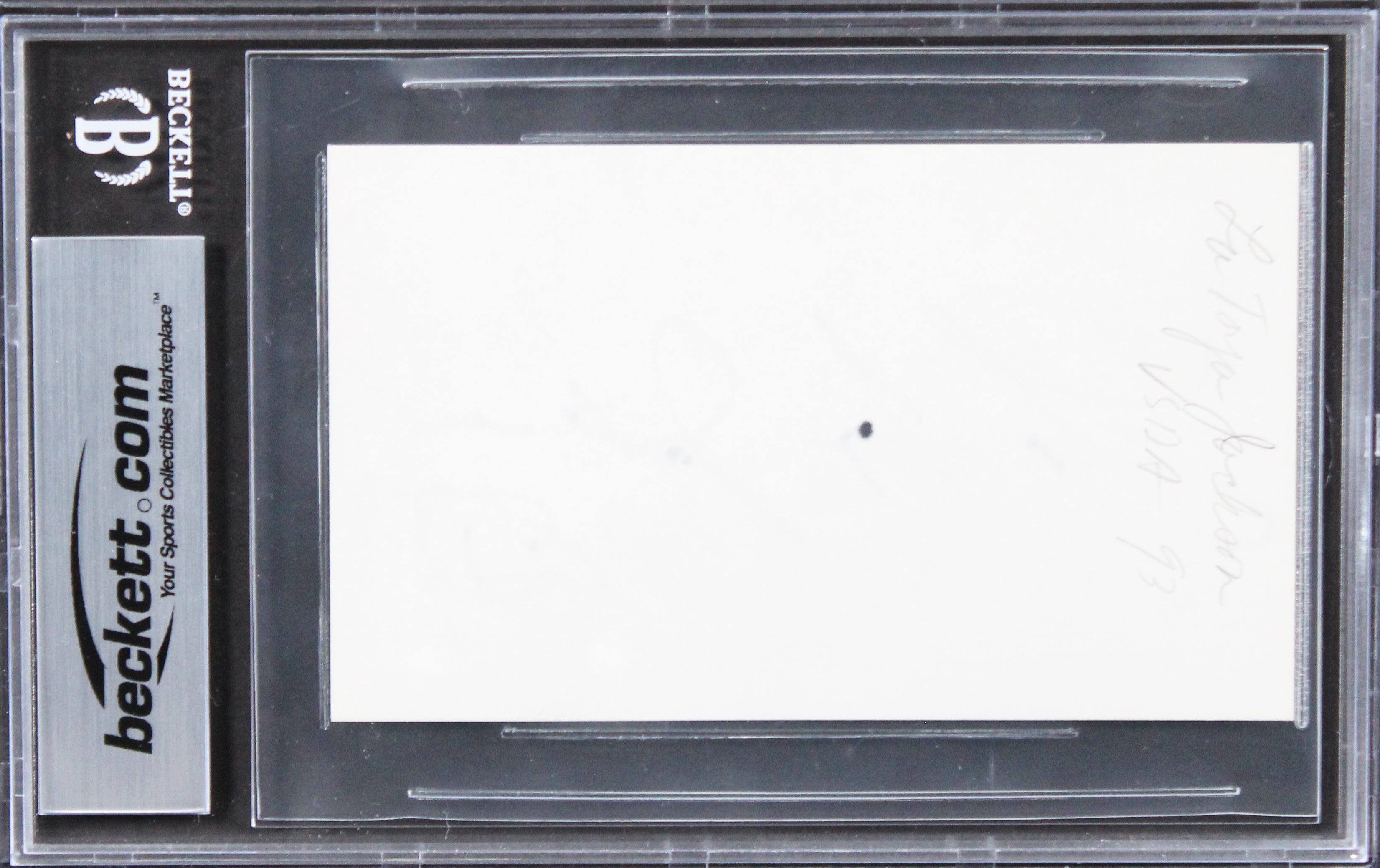 La Toya Jackson The Jacksons Authentic Signed 3x5 Index Card BAS Slabbed