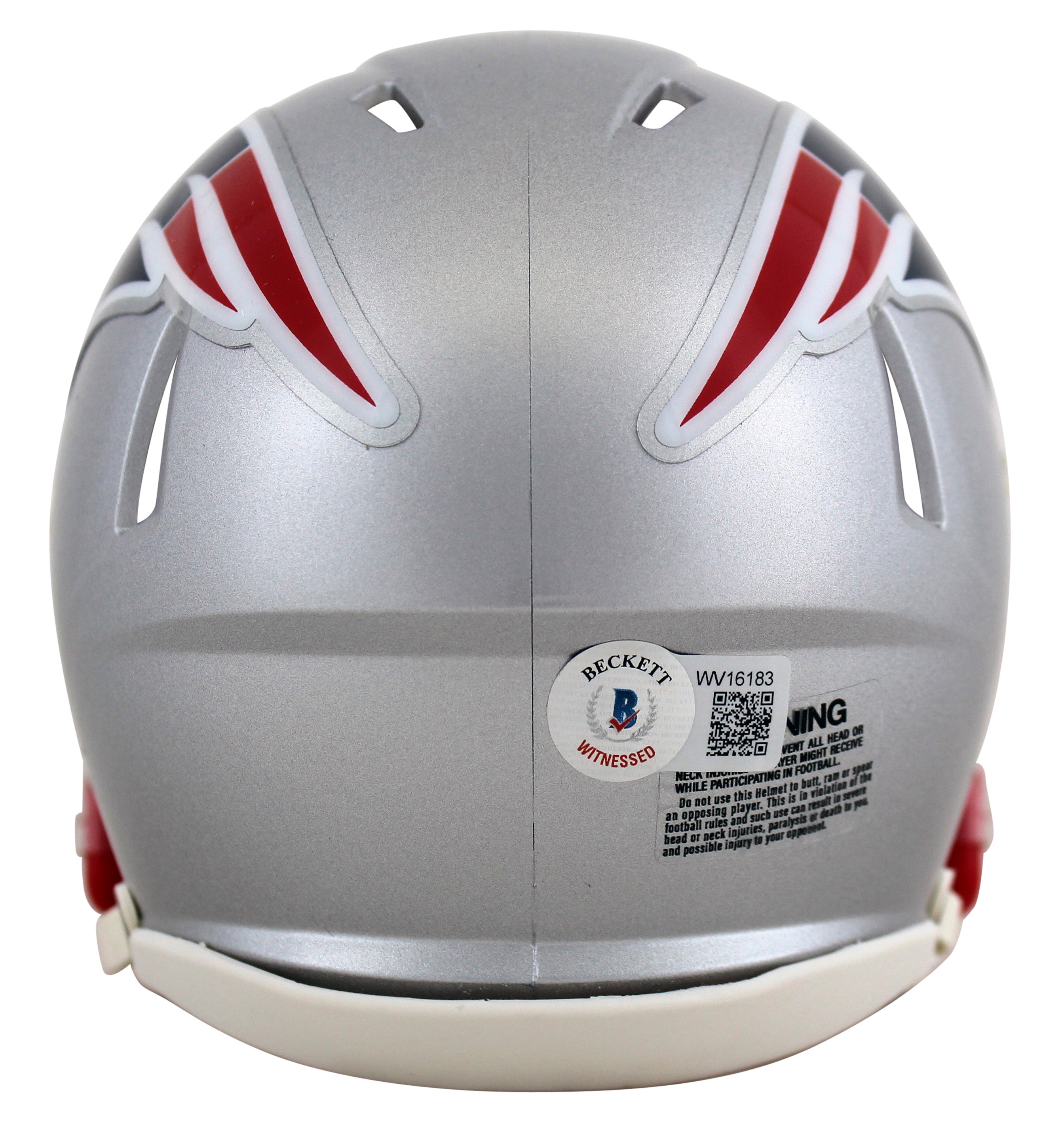 Patriots Wes Welker Authentic Signed Speed Mini Helmet Autographed BAS Witnessed